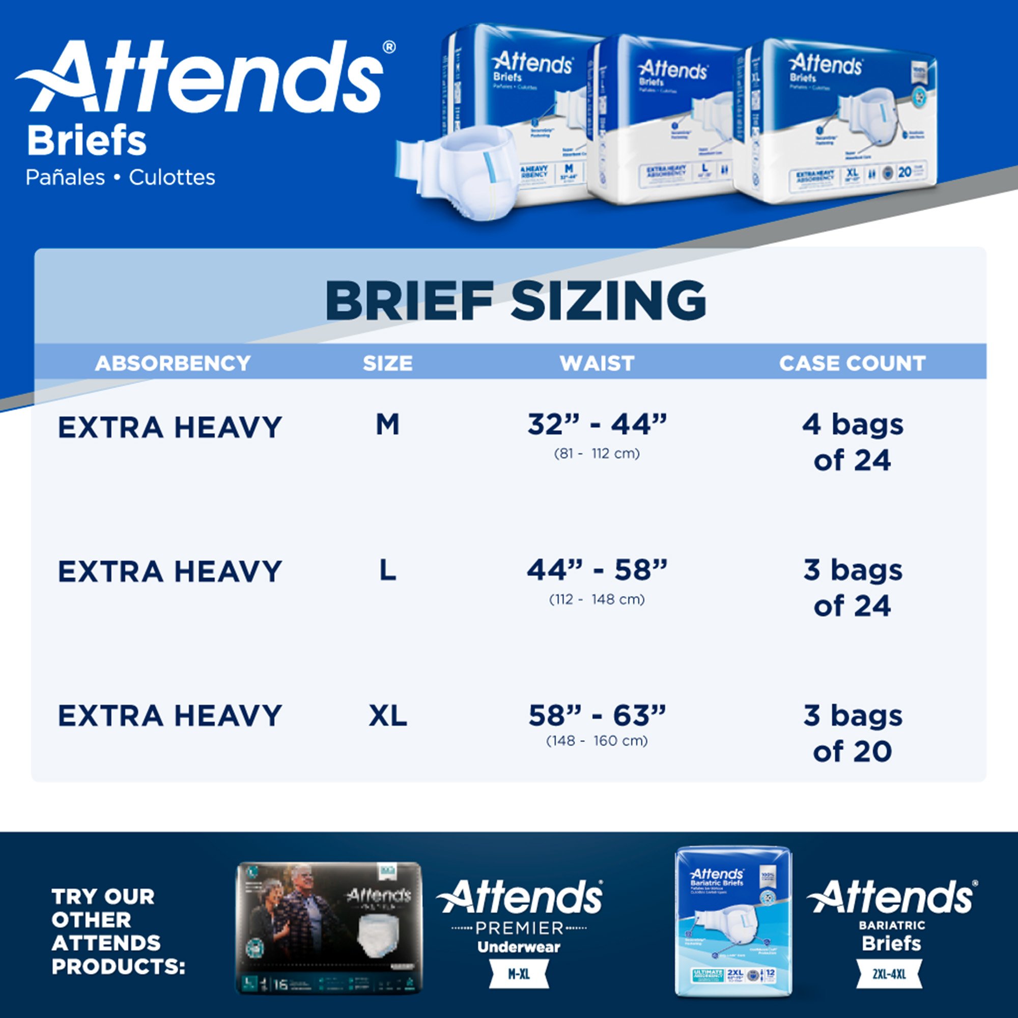 Attends® Extra Heavy Absorbency Briefs, Extra Large - Image 6