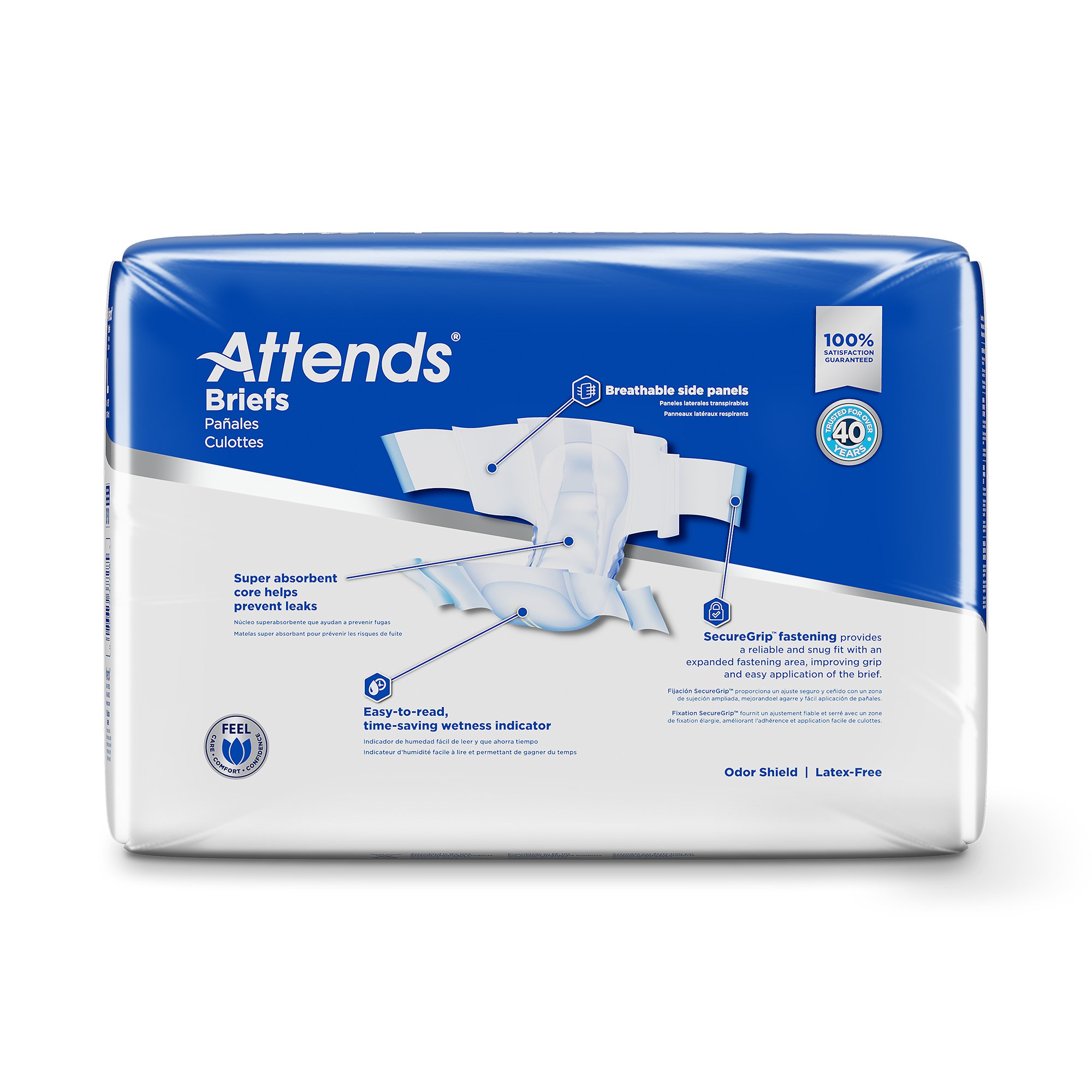 Attends® Extra Heavy Absorbency Briefs, Large - Image 5