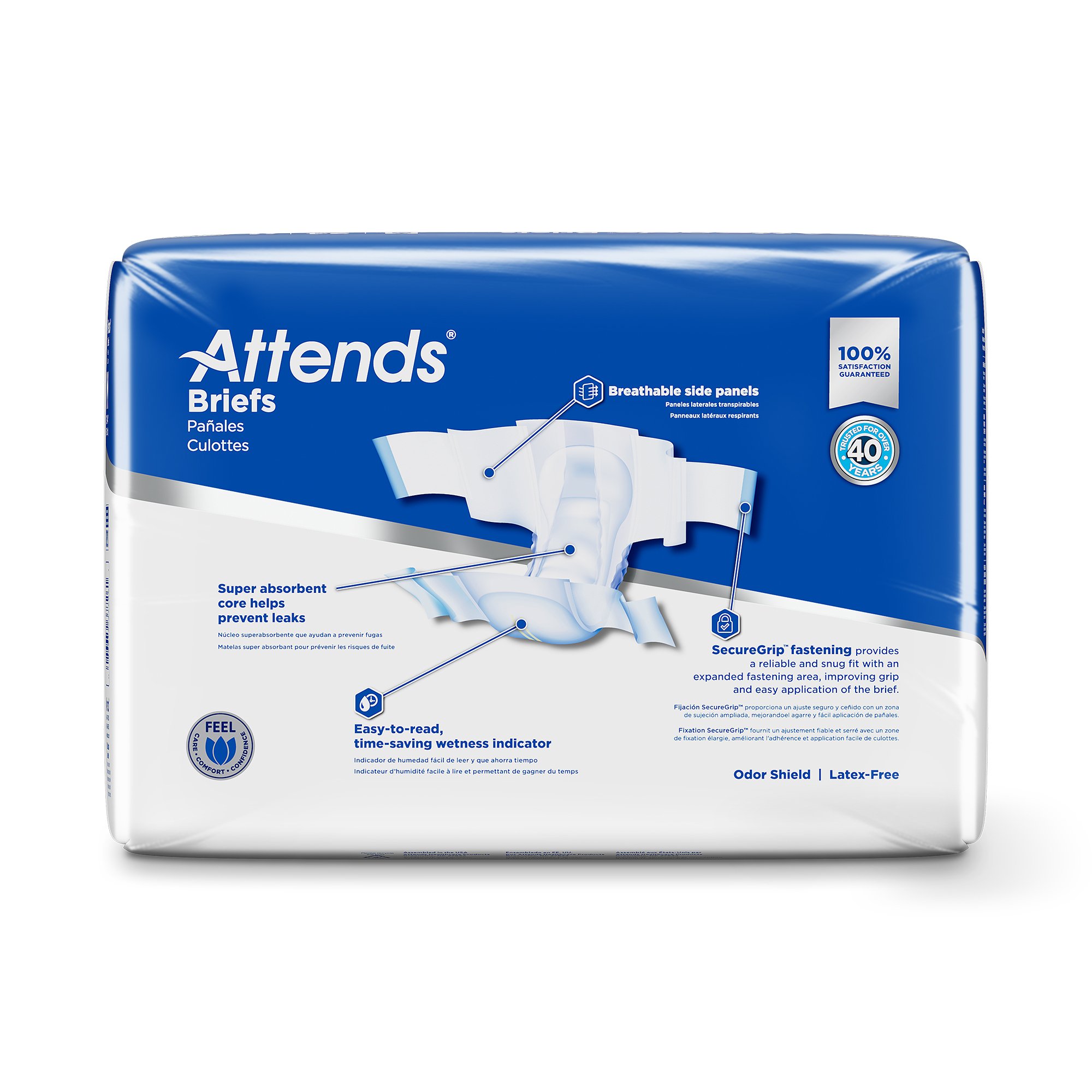 Attends® Extra Heavy Absorbency Briefs, Medium - Image 5