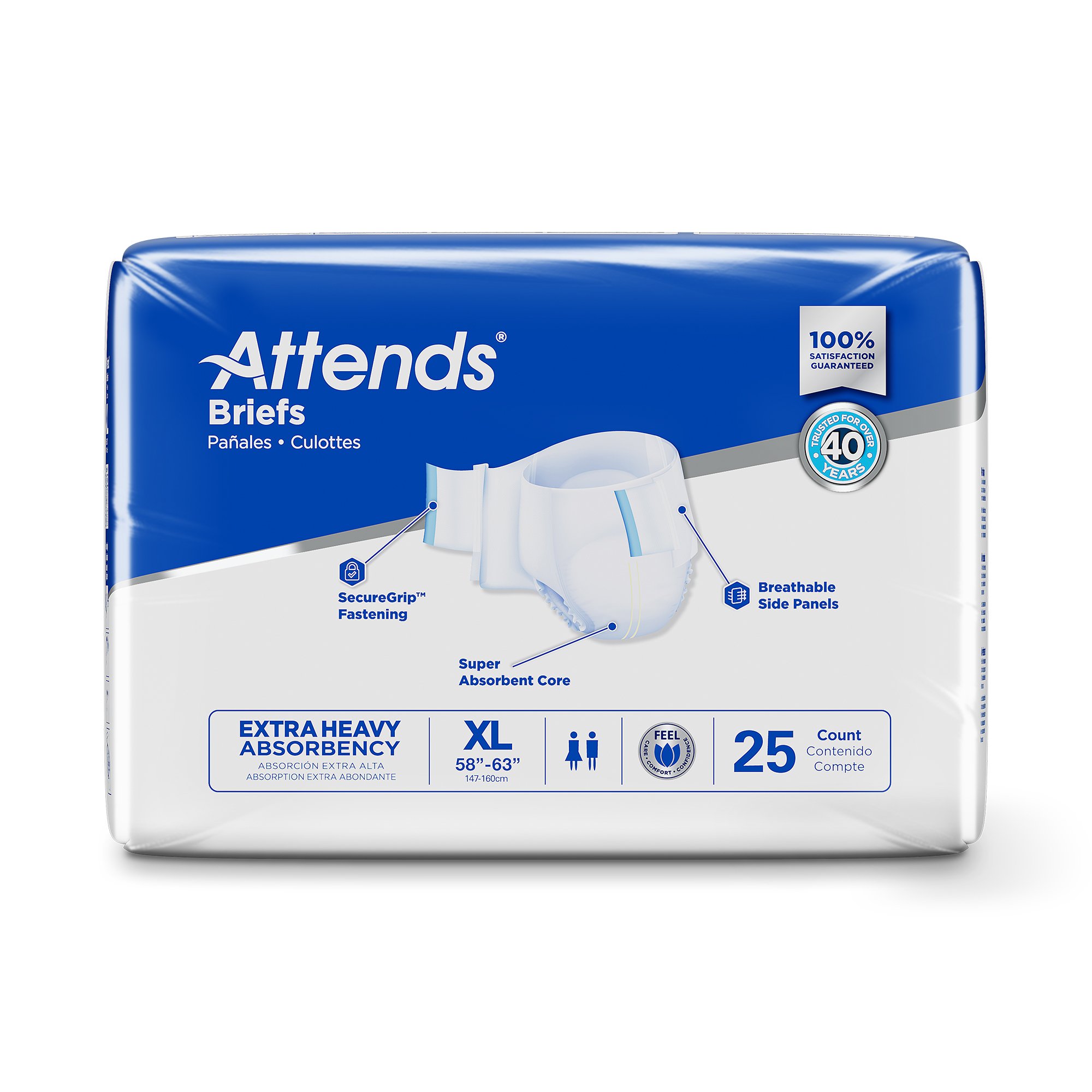 Attends® Extra Heavy Absorbency Briefs, X-Large - Image 3