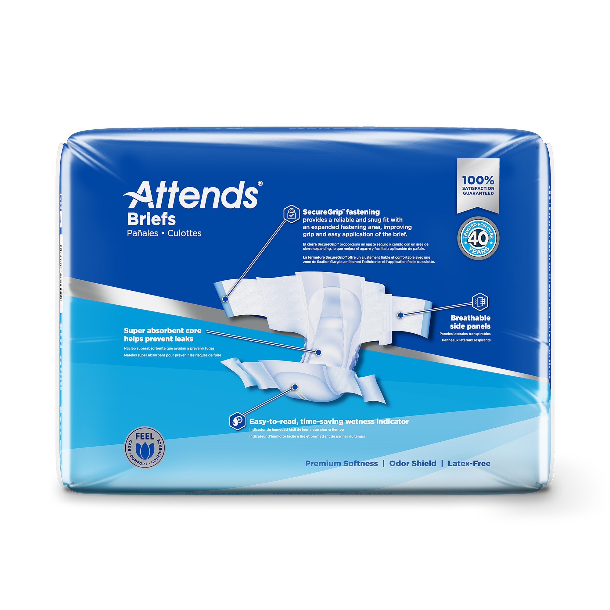 Attends® Heavy Absorbency Briefs, Extra Large - Image 5