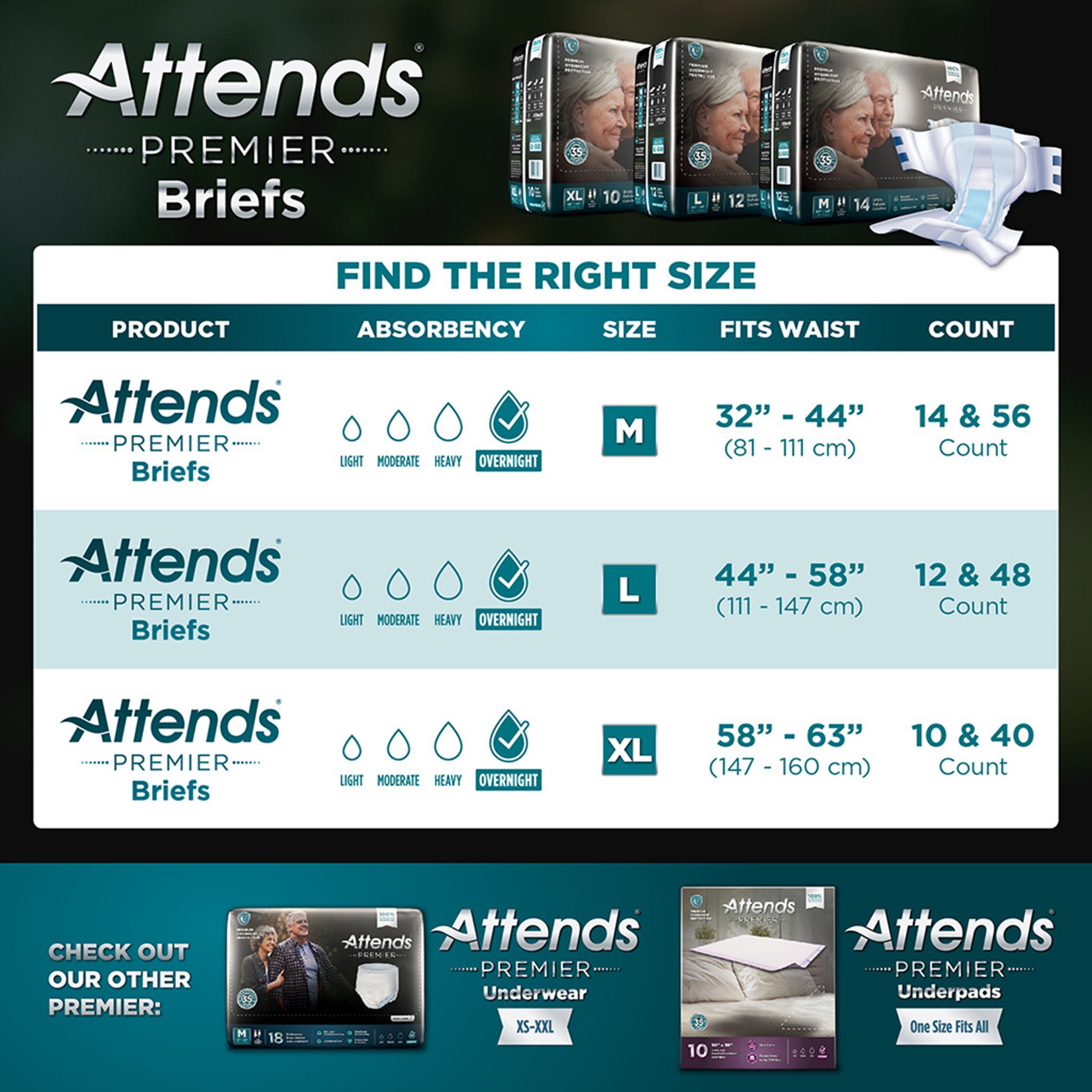 Attends® Premier Briefs, Extra Large - Image 6