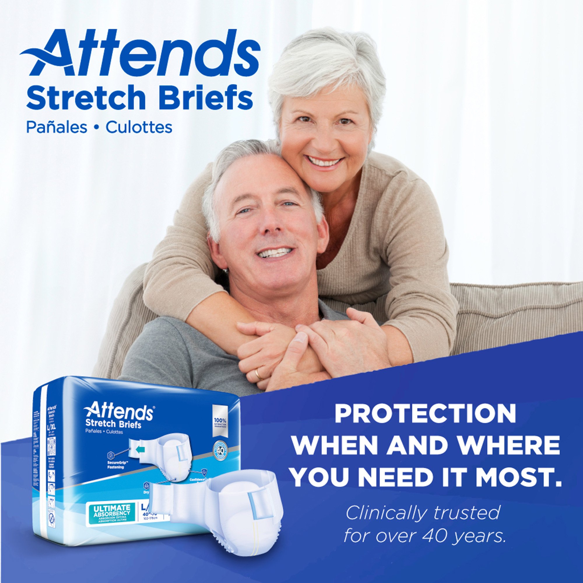 Attends® Stretch Briefs, Large / X-Large - Image 9
