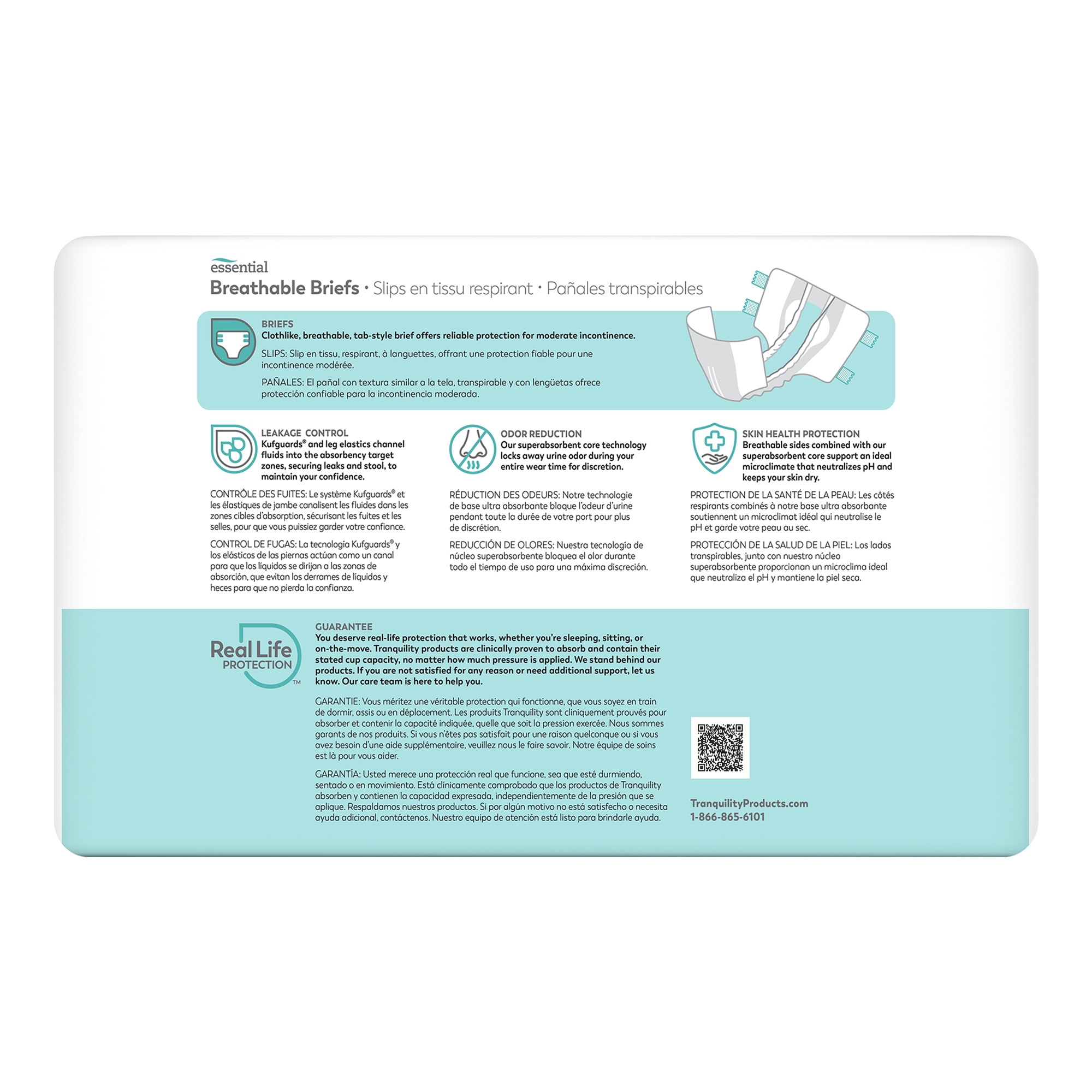 ComfortCare™ Incontinence Brief, Extra Large - Image 3