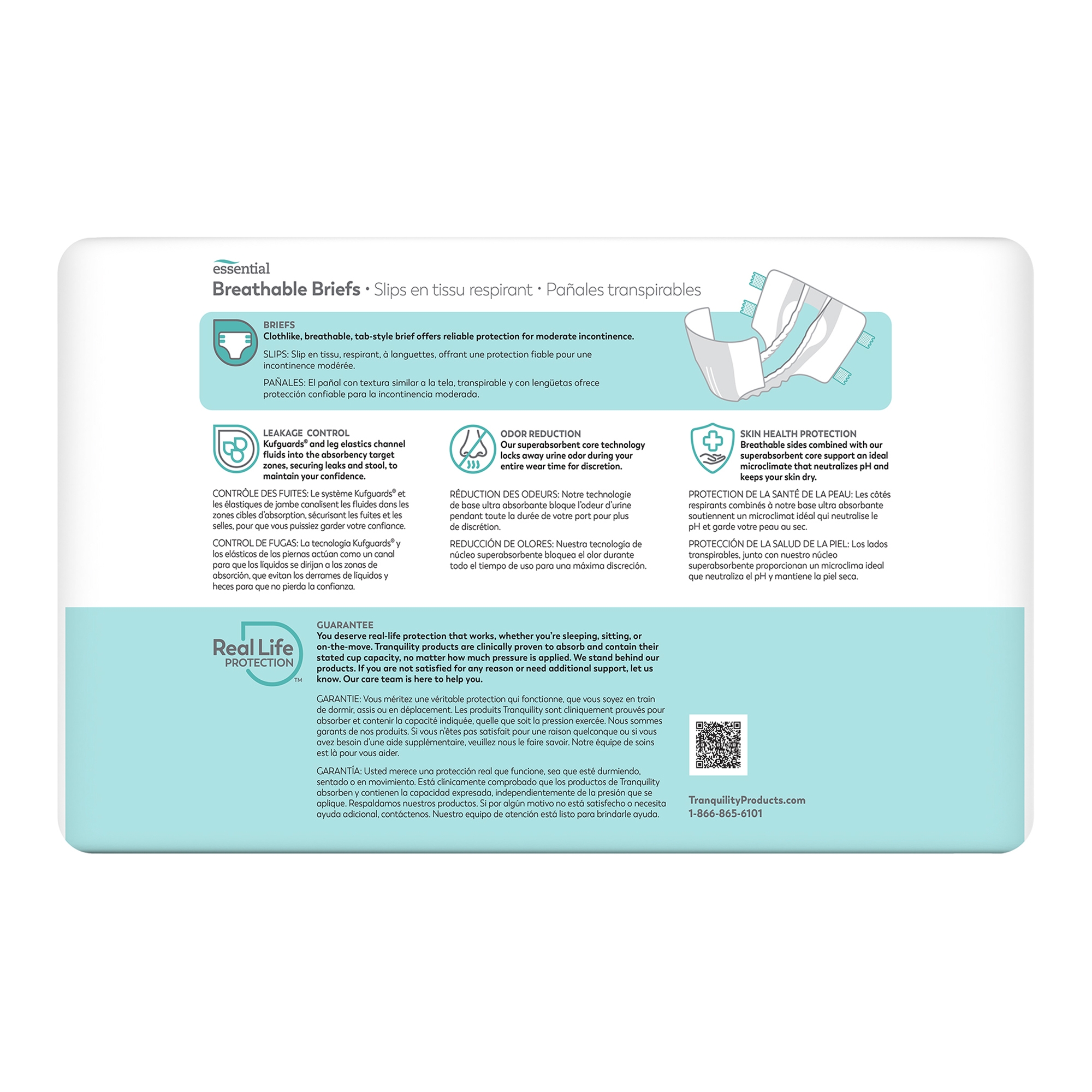 ComfortCare™ Incontinence Brief, Medium - Image 3