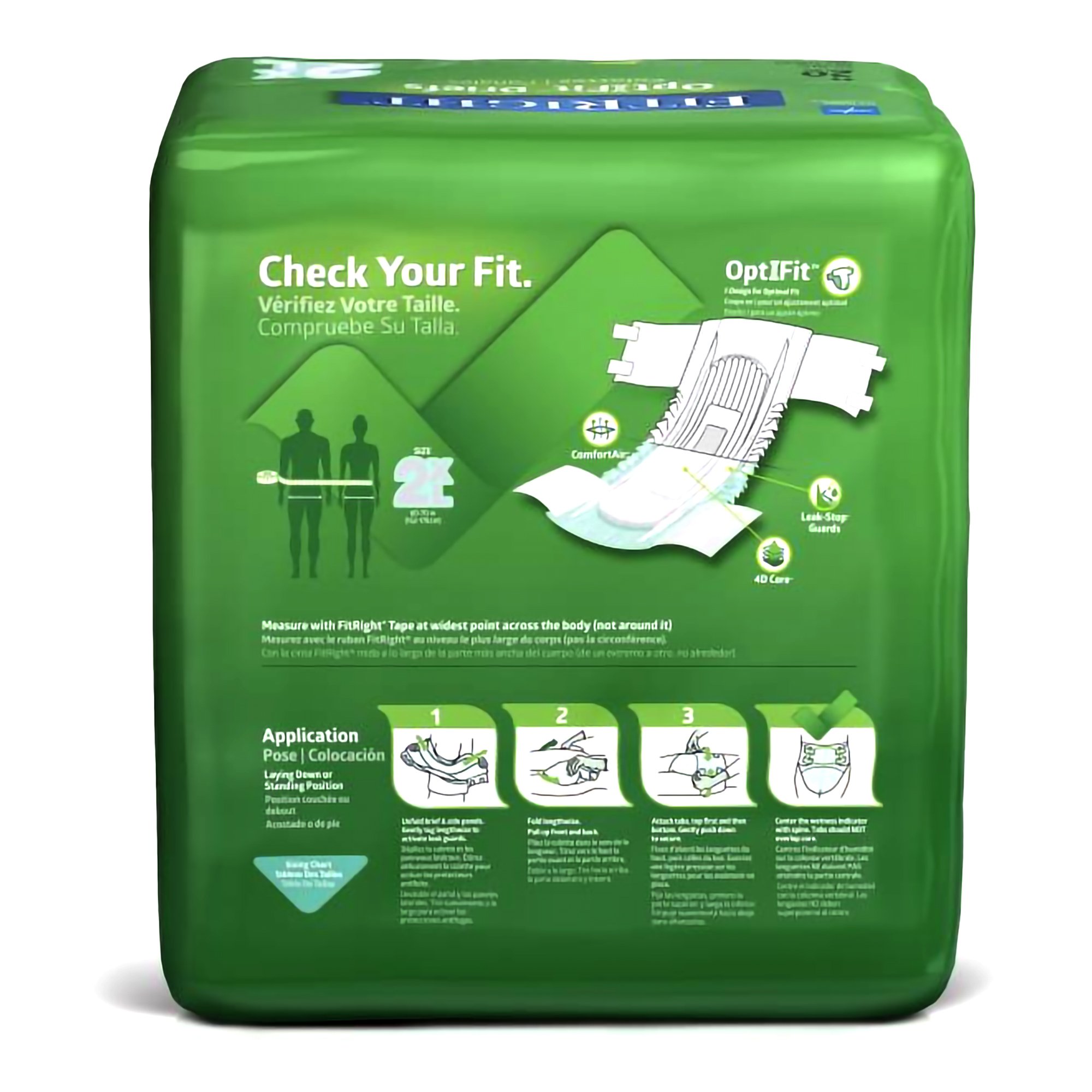 FitRight™ Plus Anti-Leak Guard Briefs, 2X-Large - Image 2