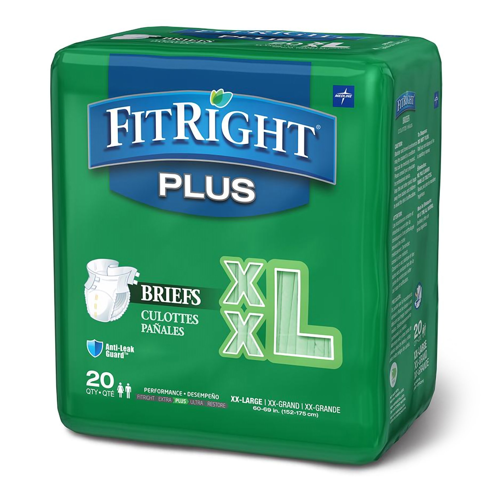 FitRight™ Plus Anti-Leak Guard Briefs, 2X-Large