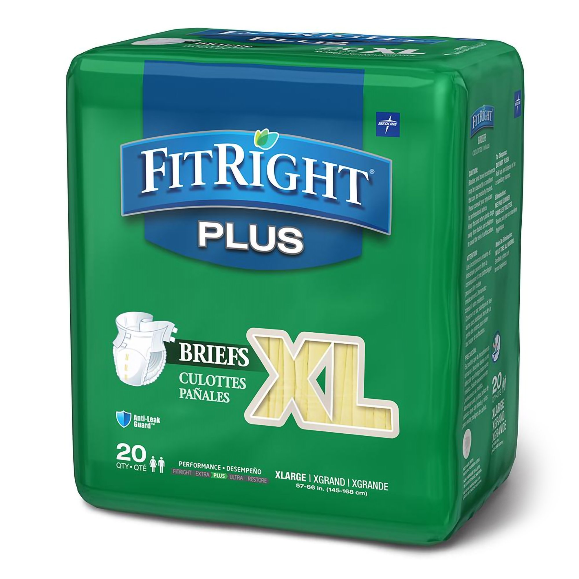 FitRight™ Plus Anti-Leak Guard Briefs, Extra Large