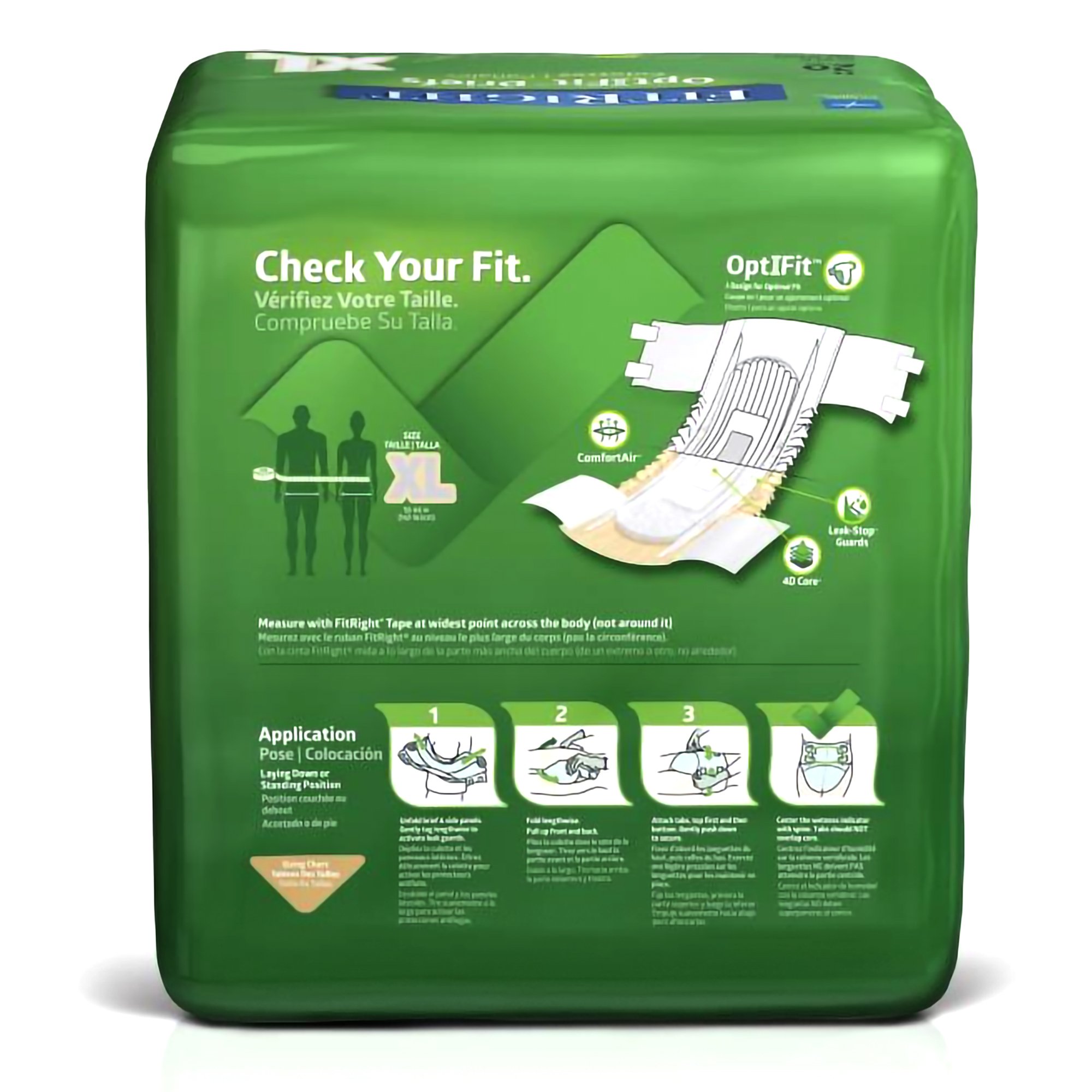 FitRight™ Plus Anti-Leak Guard Briefs, Extra Large - Image 2