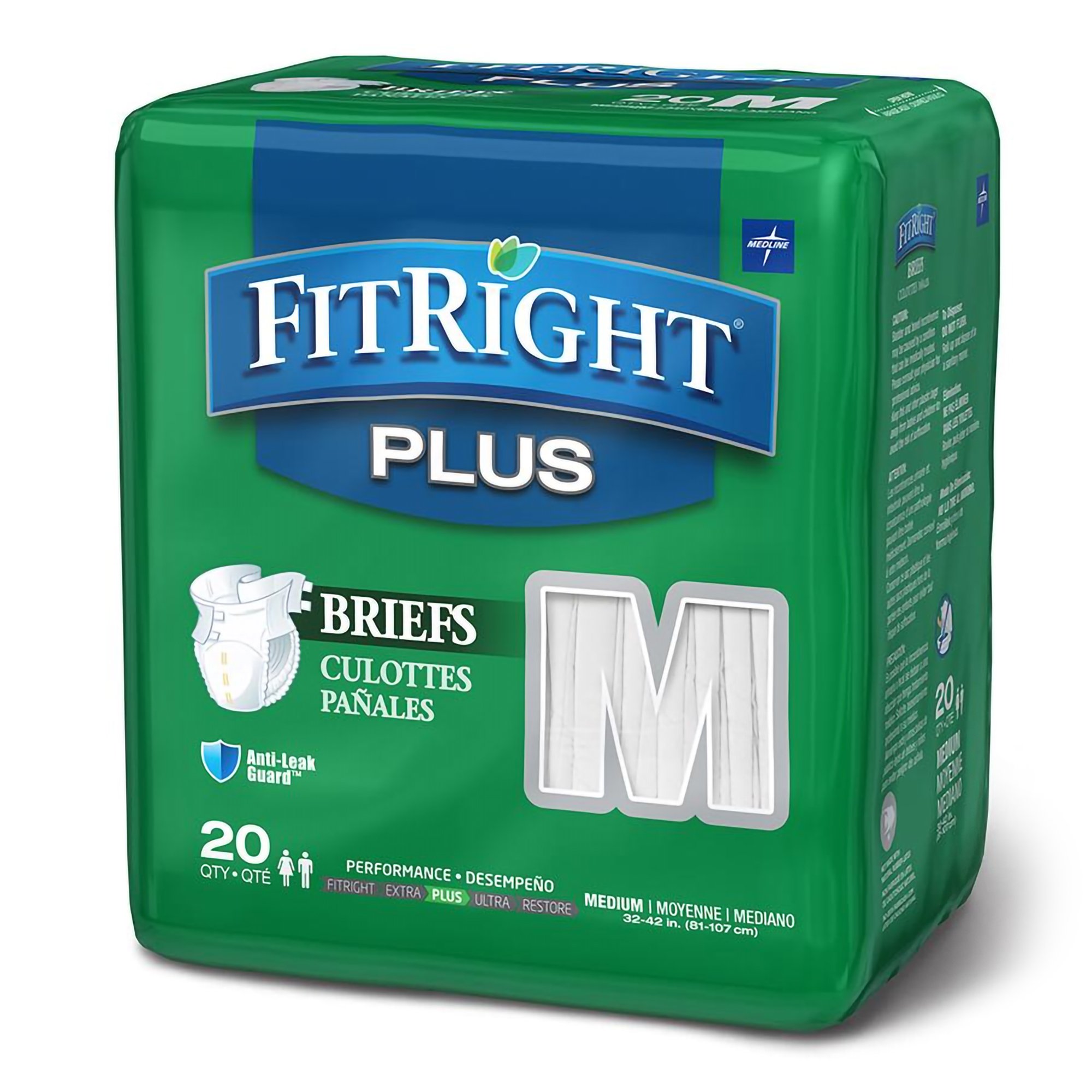 FitRight™ Plus Anti-Leak Guard Briefs, Medium