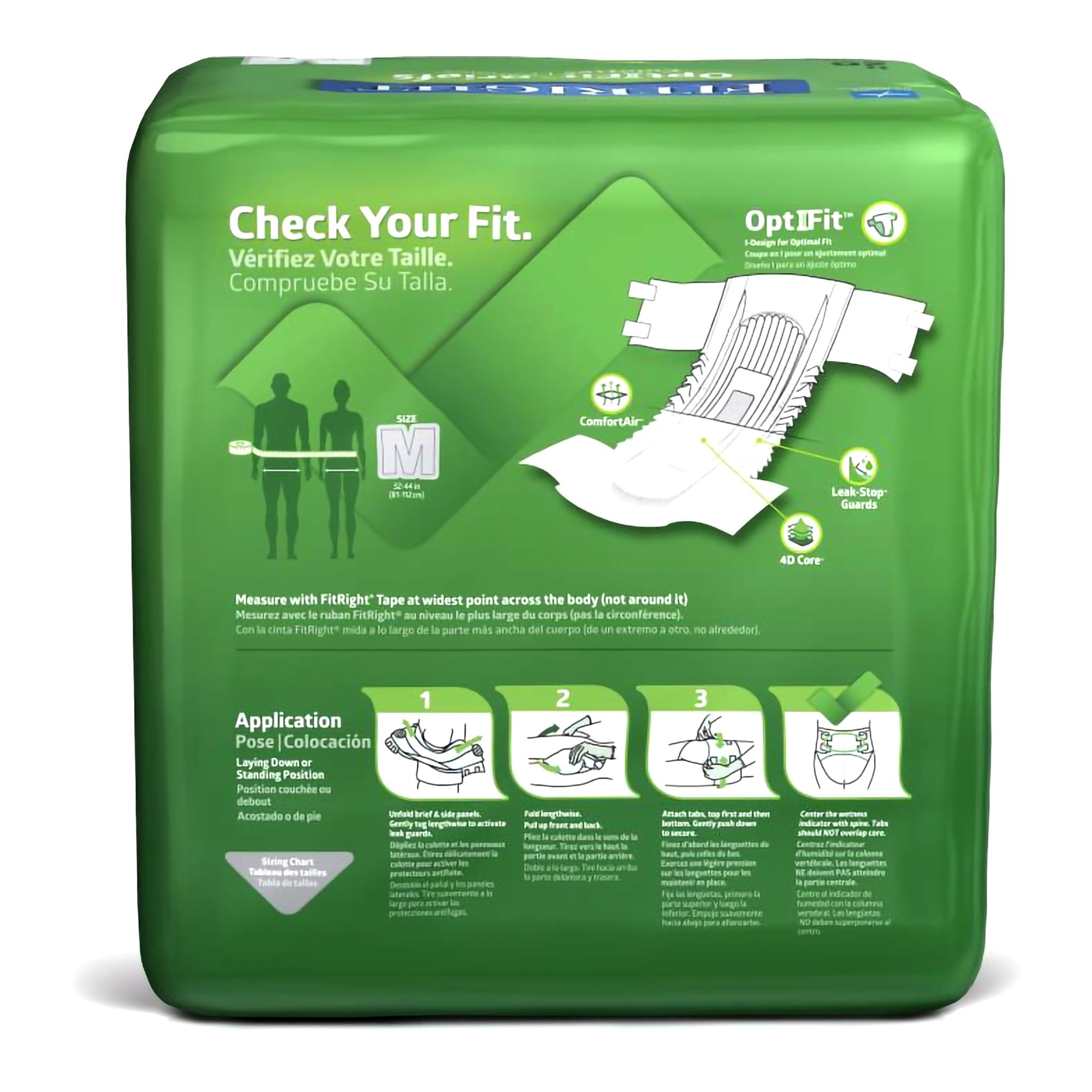 FitRight™ Plus Anti-Leak Guard Briefs, Medium - Image 2