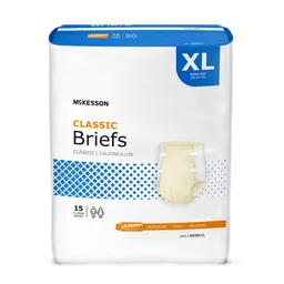 McKesson Classic Light Absorbency Incontinence Brief, Extra Large