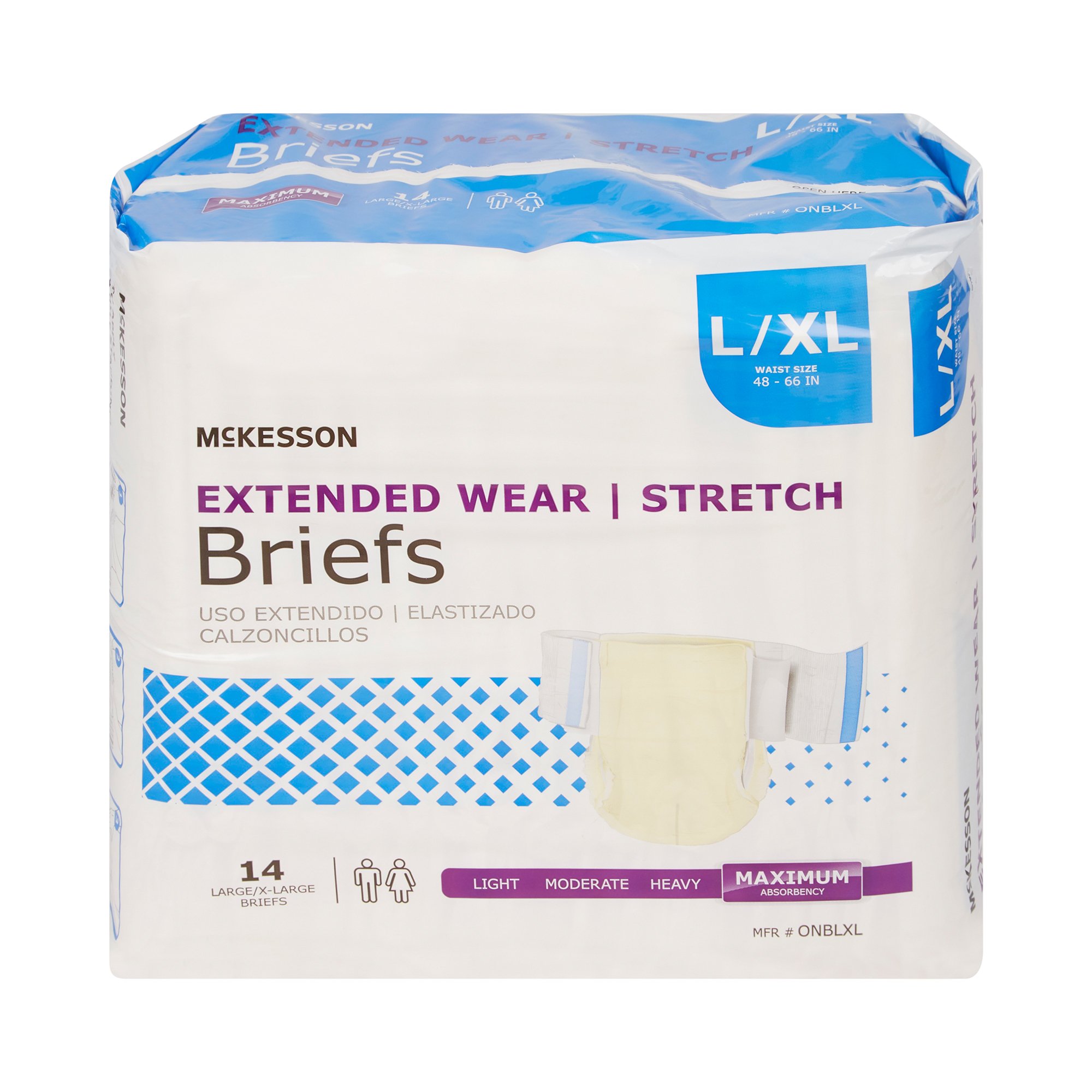 McKesson Extended Wear Maximum Absorbency Incontinence Brief, Large / X-Large - Image 4