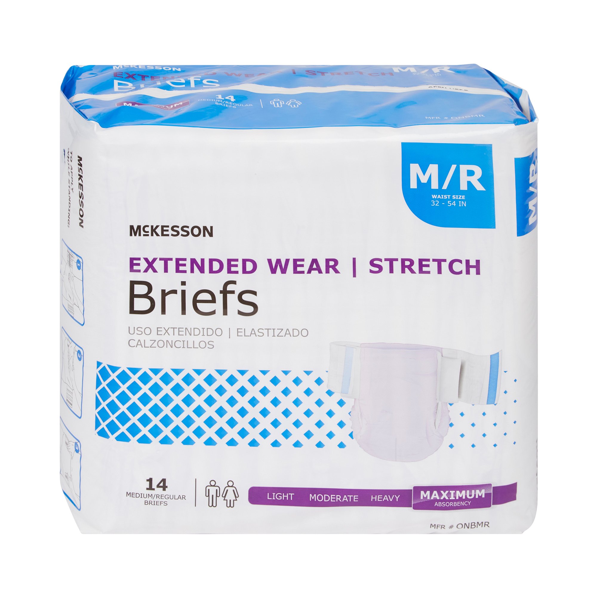 McKesson Extended Wear Maximum Absorbency Incontinence Brief, Medium - Image 4
