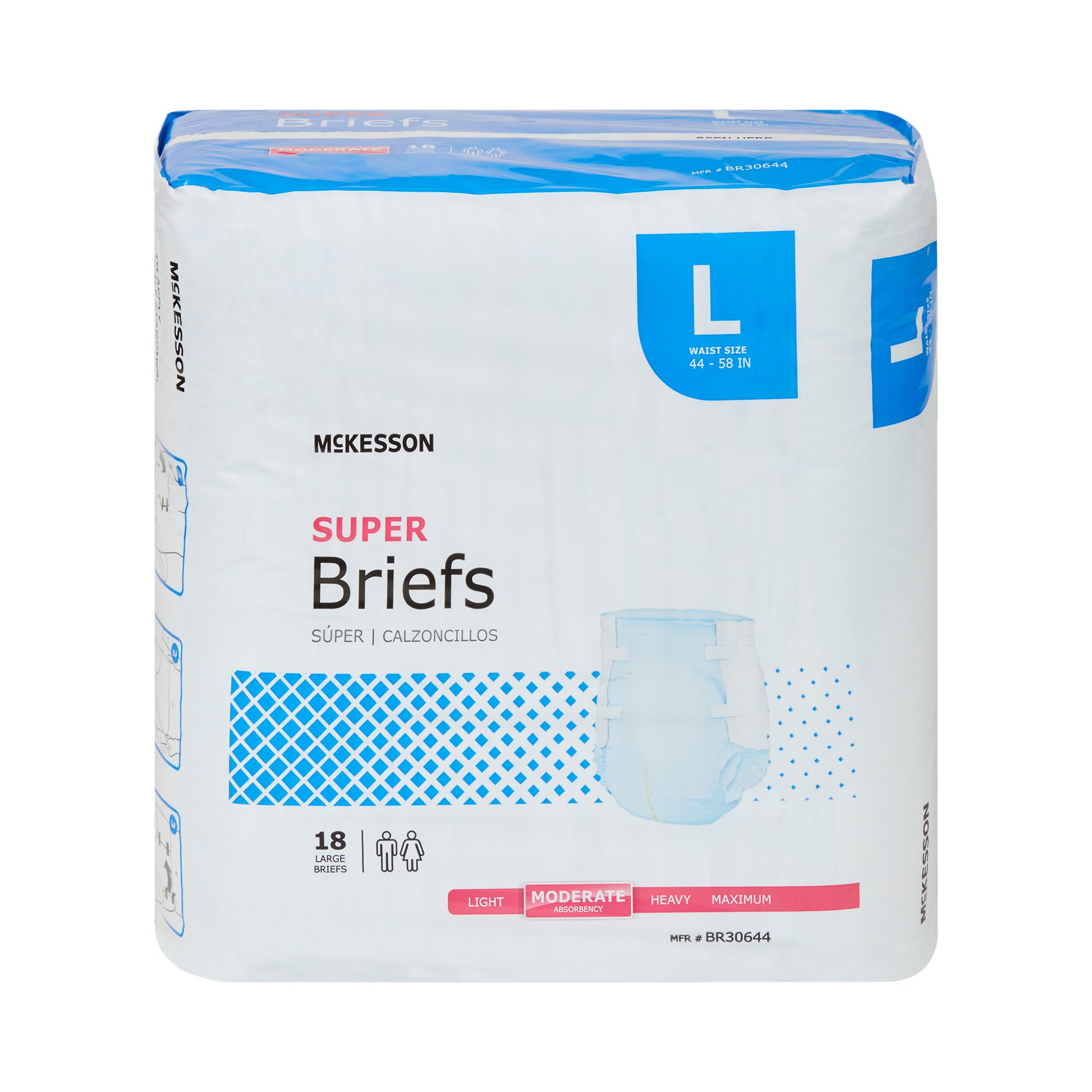 McKesson Super Moderate Absorbency Incontinence Briefs, Large - Image 6