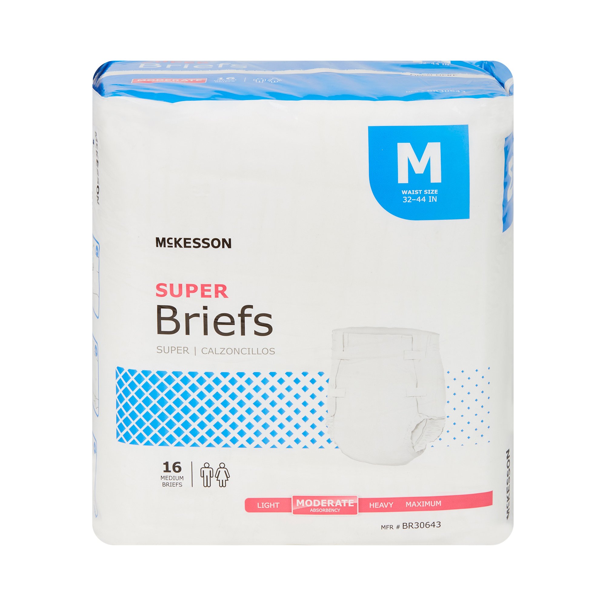 McKesson Super Moderate Absorbency Incontinence Briefs, Medium - Image 6