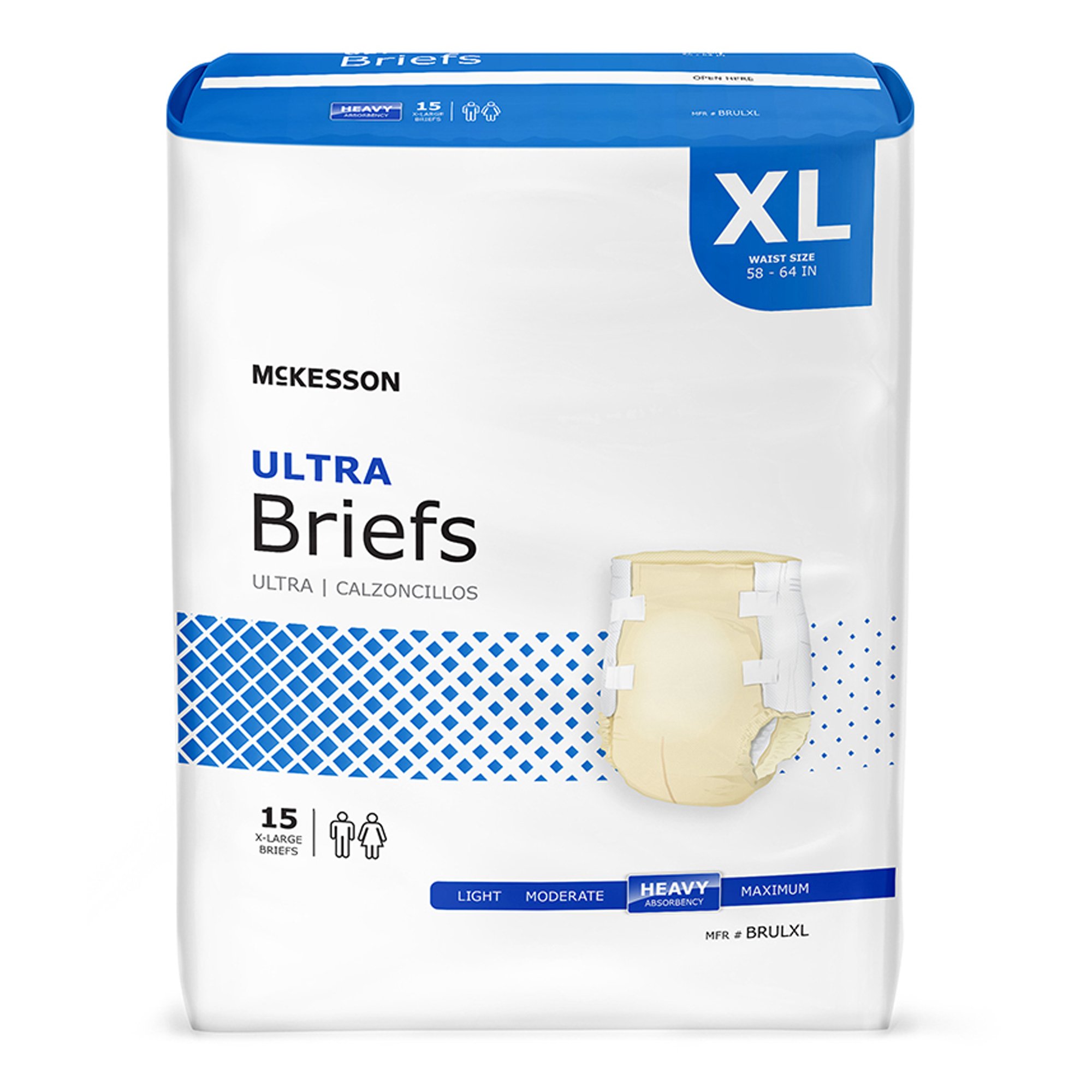 McKesson Ultra Heavy Absorbency Incontinence Brief, Extra Large