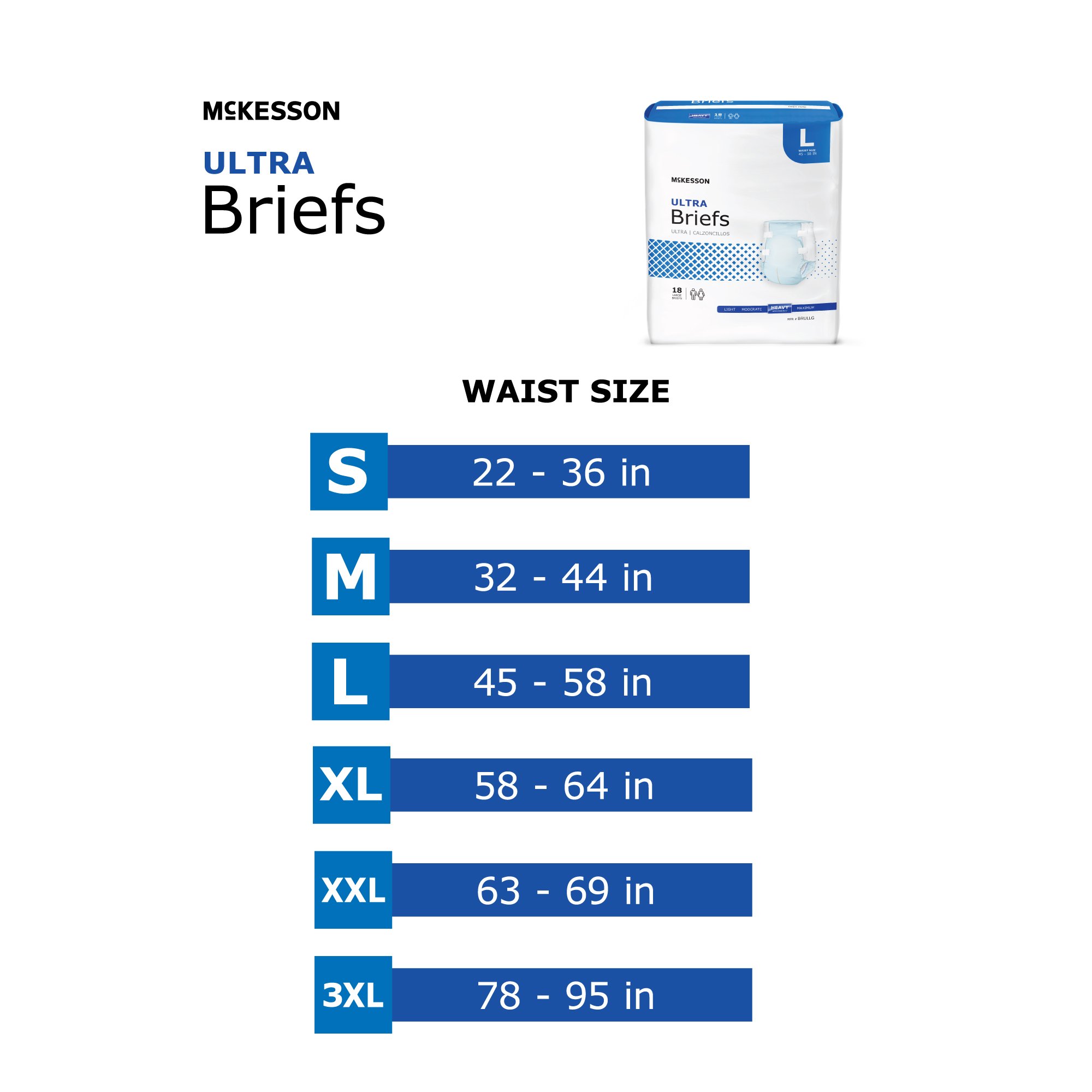 McKesson Ultra Heavy Absorbency Incontinence Brief, Extra Large - Image 4