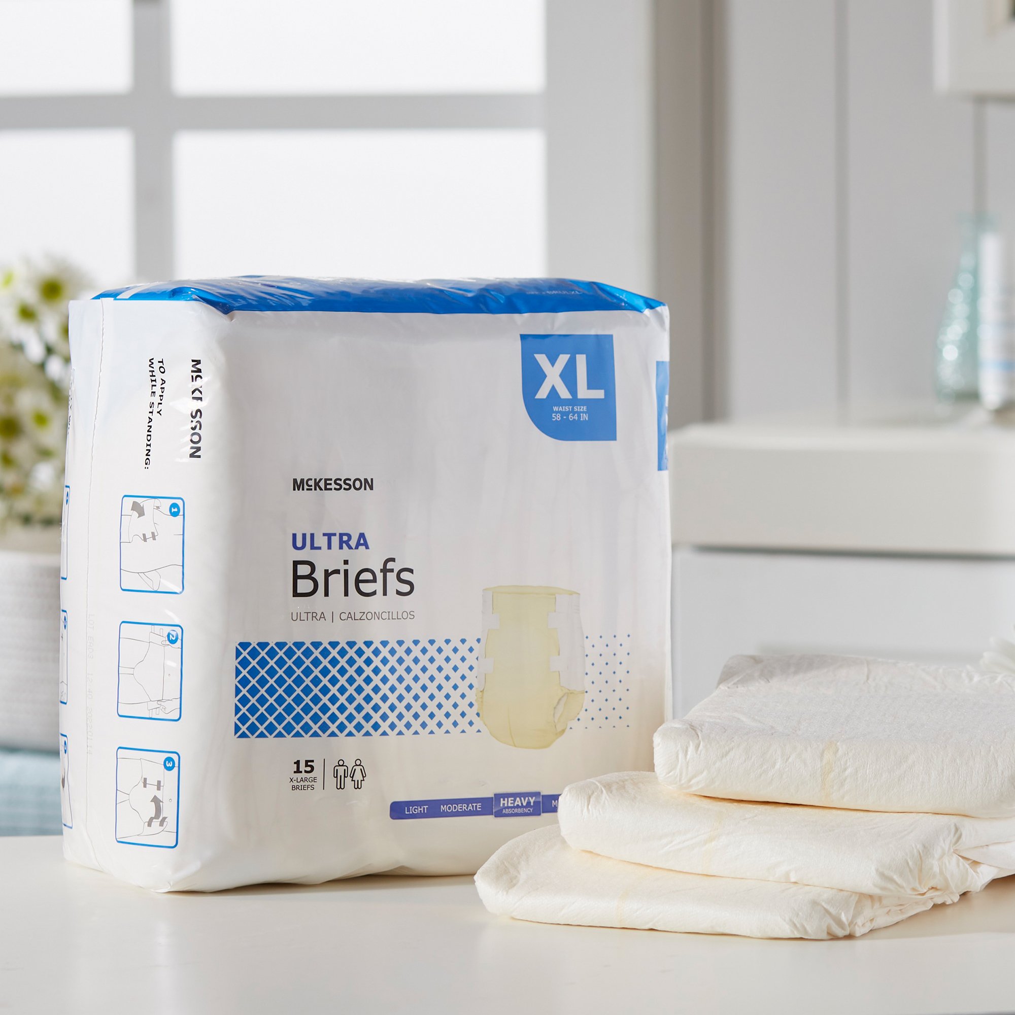 McKesson Ultra Heavy Absorbency Incontinence Brief, Extra Large - Image 8