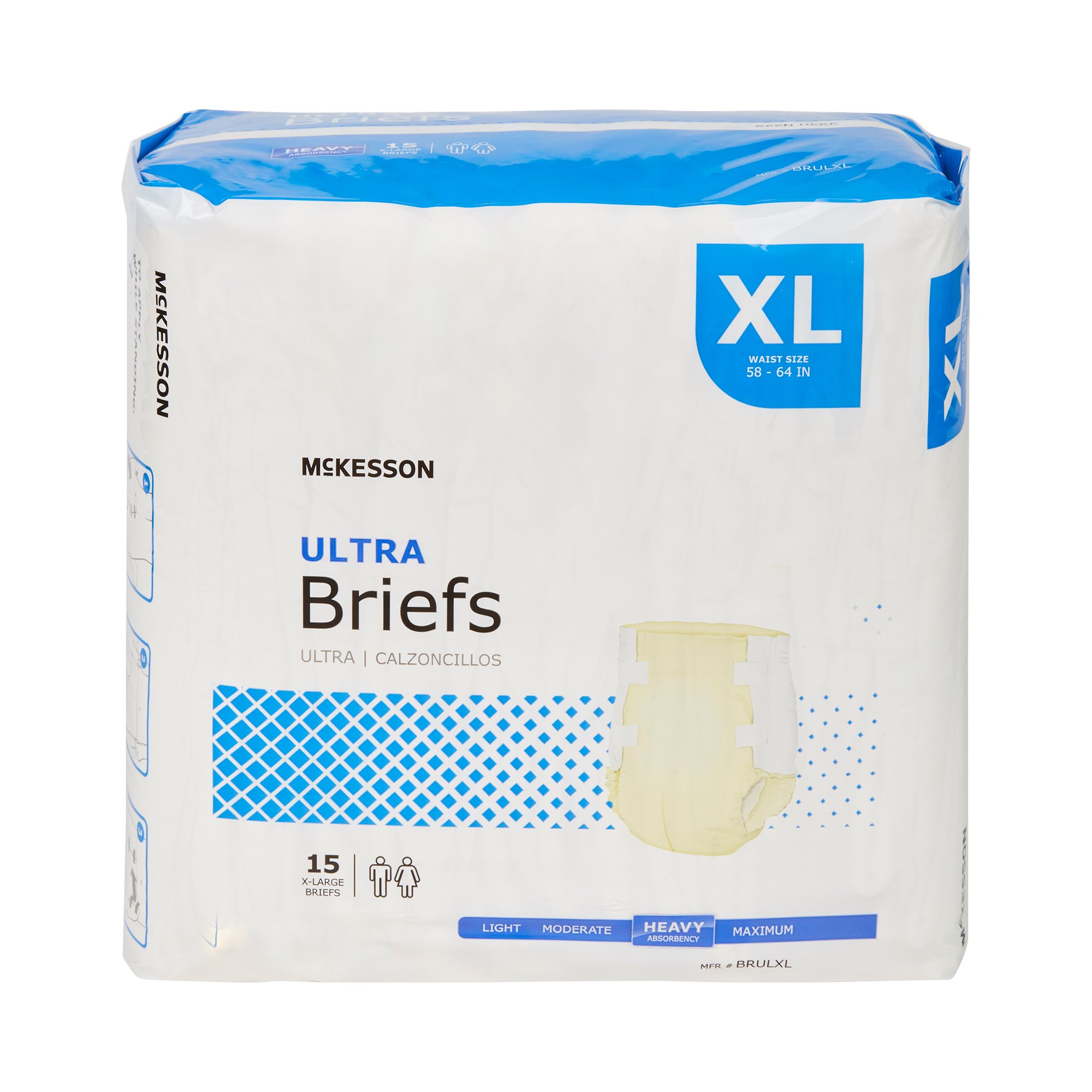 McKesson Ultra Heavy Absorbency Incontinence Brief, Extra Large - Image 6
