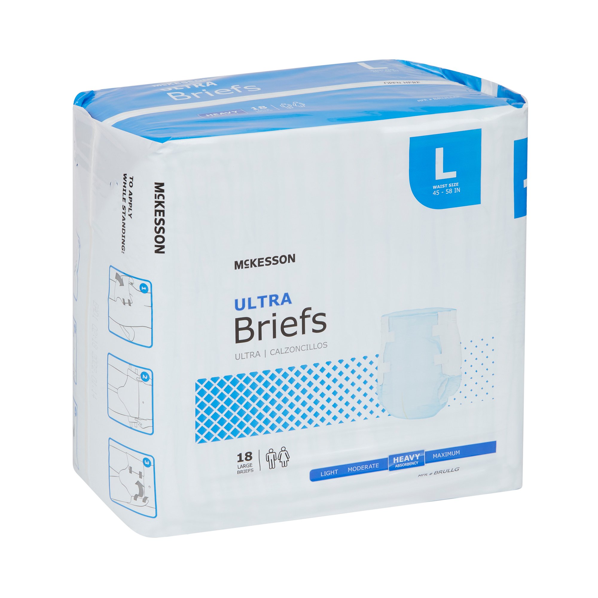 McKesson Ultra Heavy Absorbency Incontinence Brief, Large - Image 7