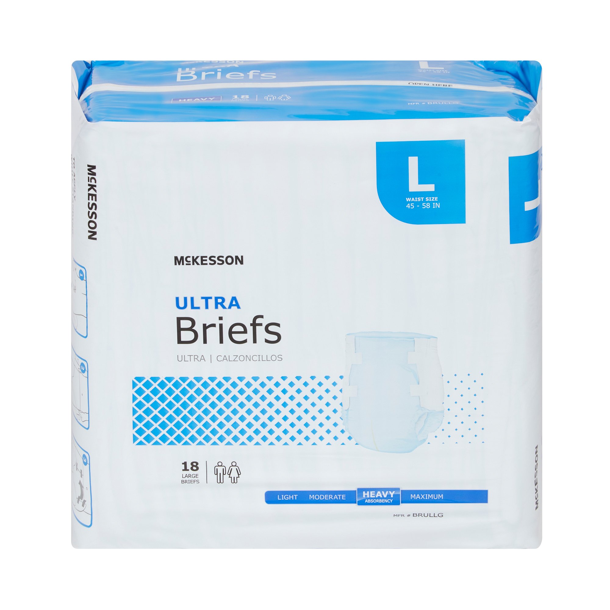 McKesson Ultra Heavy Absorbency Incontinence Brief, Large - Image 6