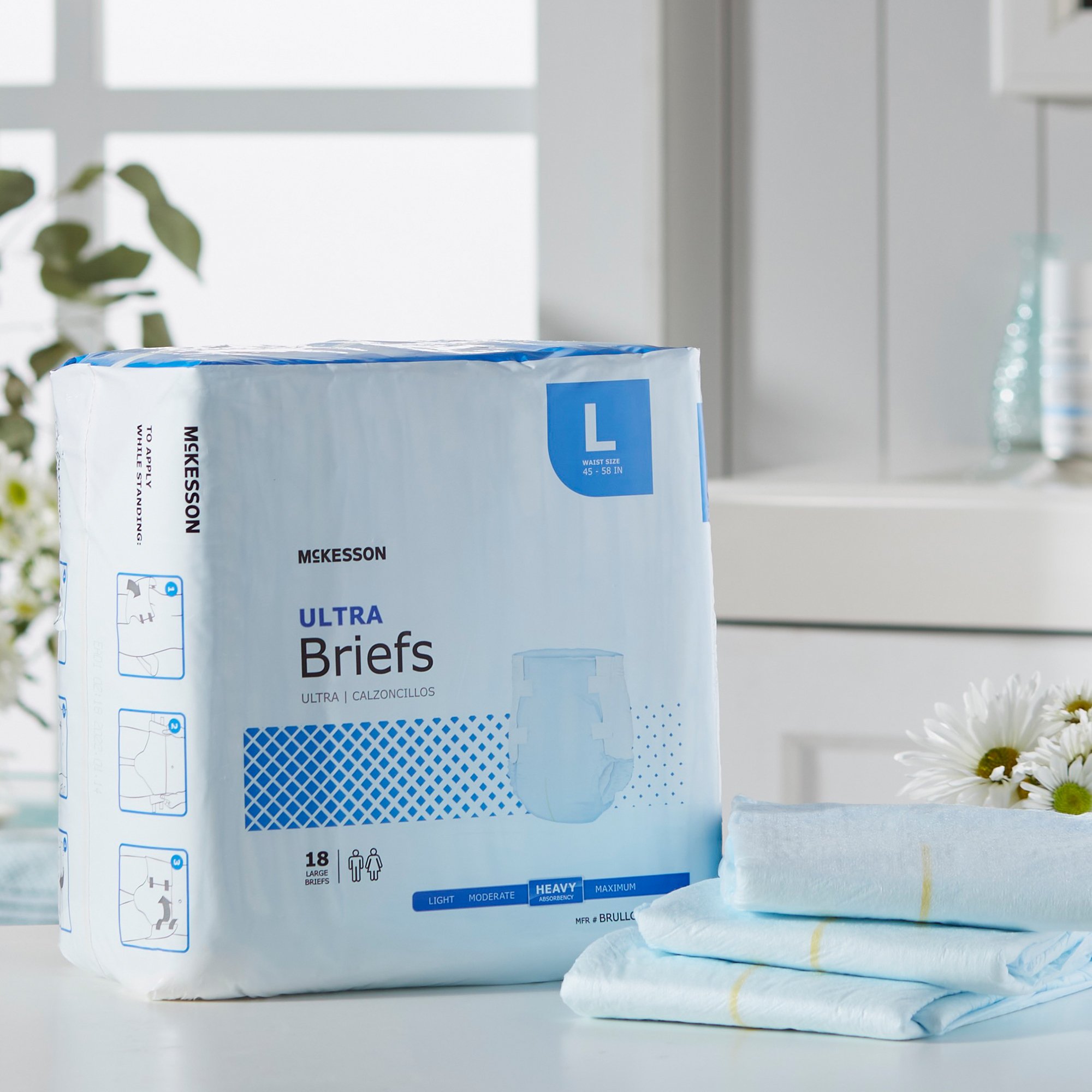 McKesson Ultra Heavy Absorbency Incontinence Brief, Large - Image 8