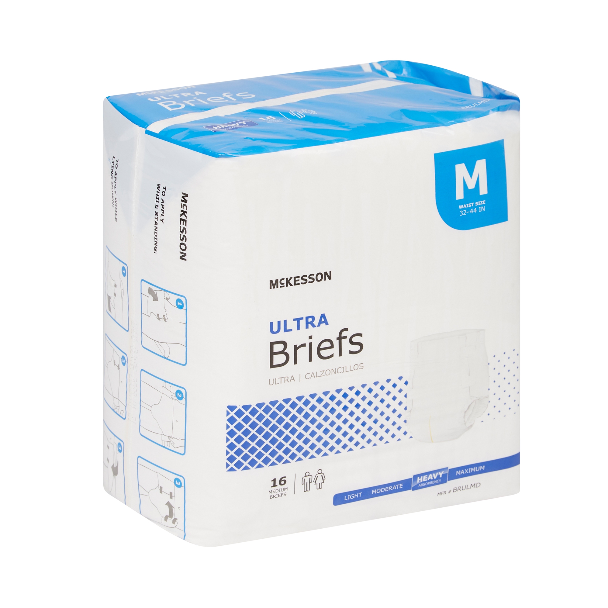 McKesson Ultra Heavy Absorbency Incontinence Brief, Medium - Image 7
