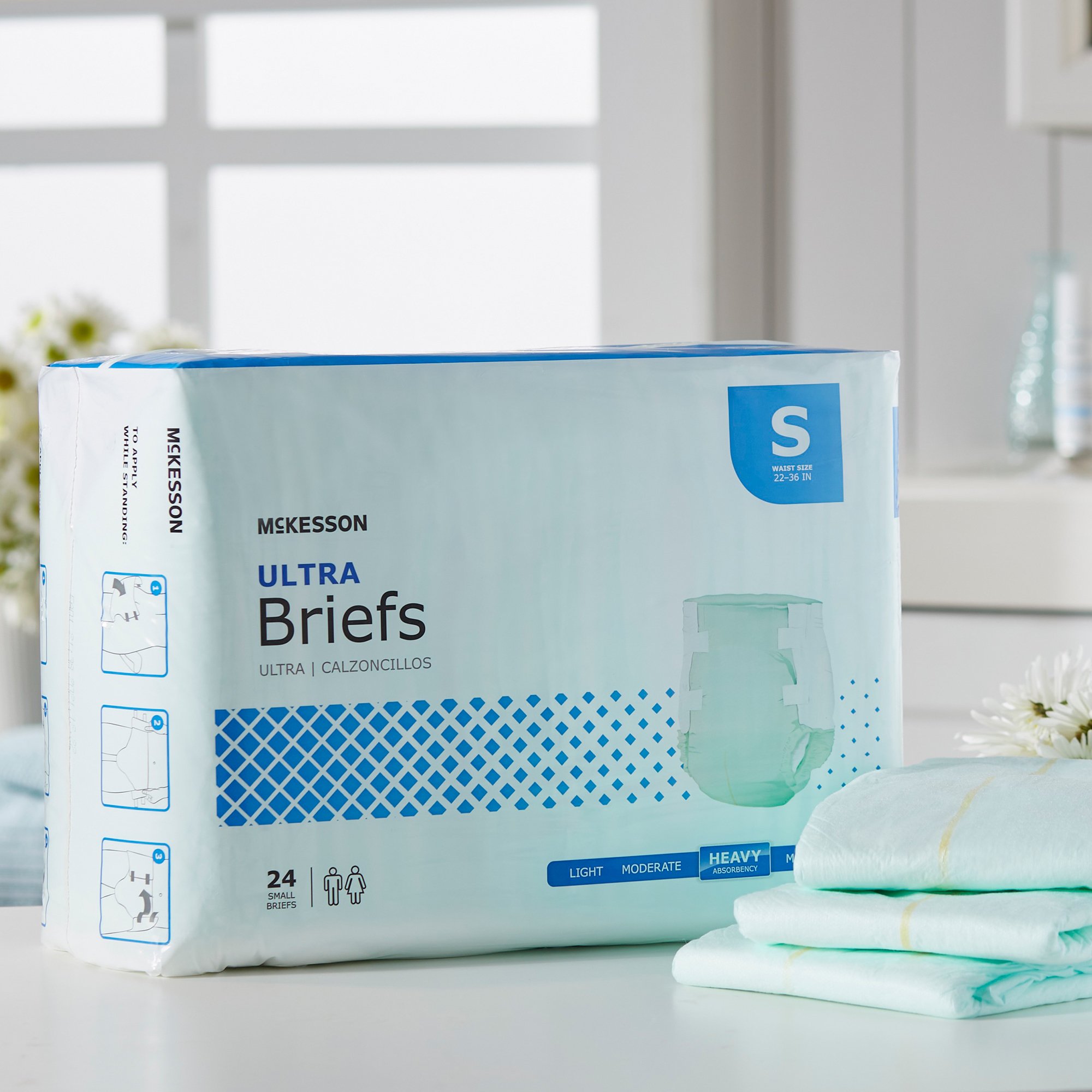 McKesson Ultra Heavy Absorbency Incontinence Brief, Small - Image 8