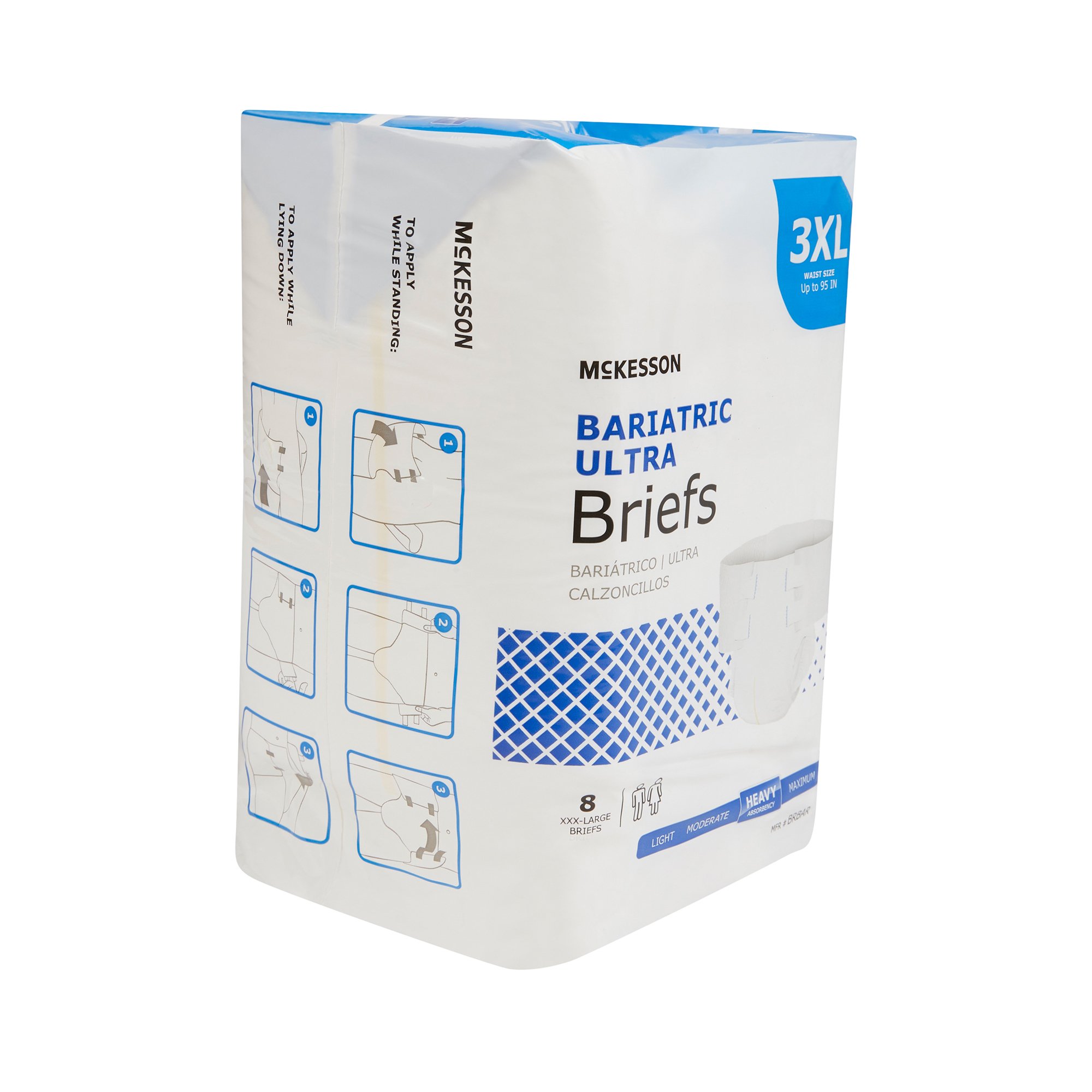 McKesson Ultra Heavy Absorbent Incontinence Brief, Bariatric - Image 7