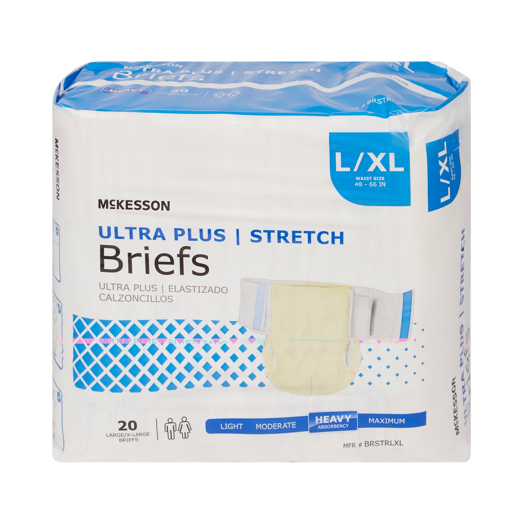 McKesson Ultra Plus Stretch Heavy Absorbency Incontinence Brief, Large / X-Large - Image 6