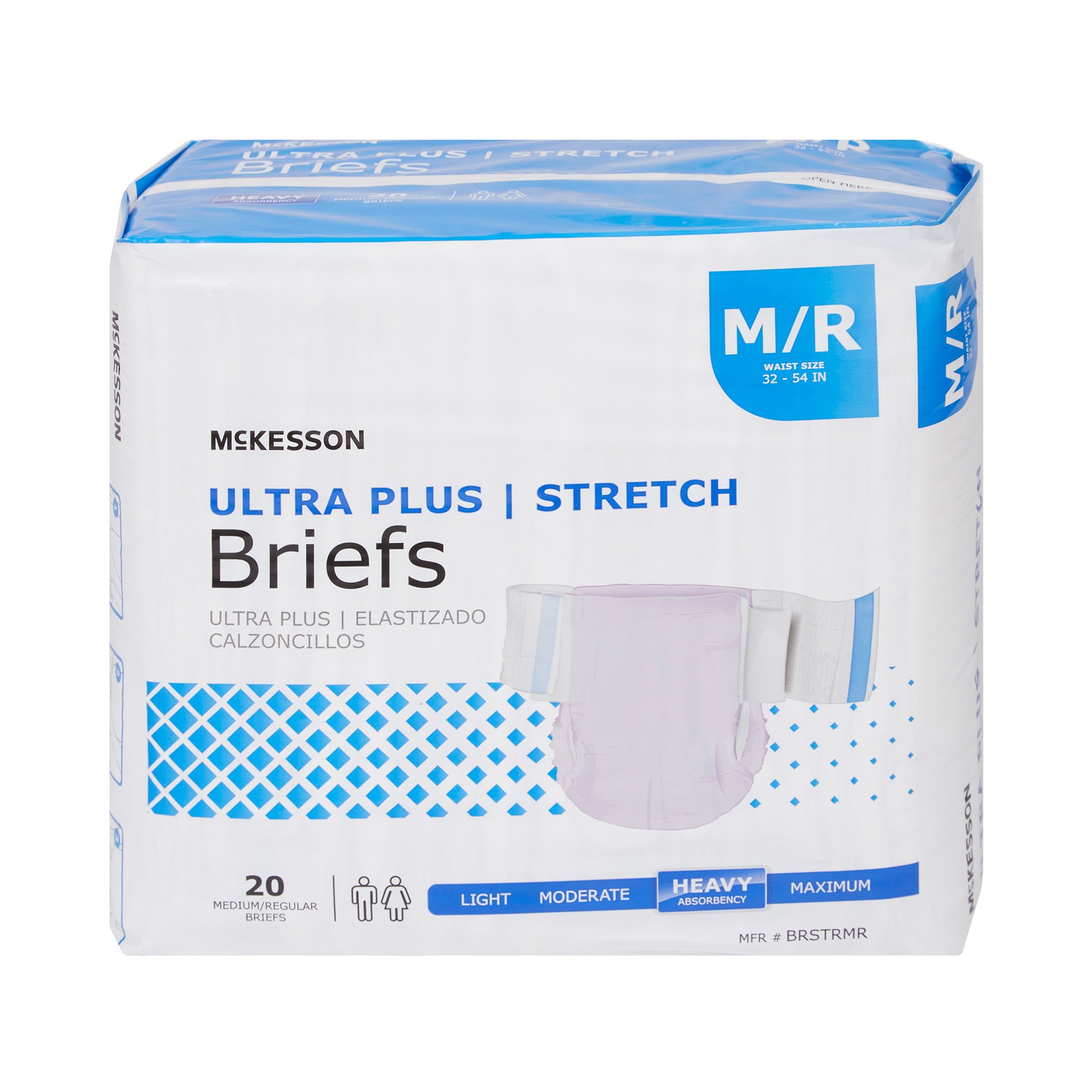 McKesson Ultra Plus Stretch Heavy Absorbency Incontinence Brief, Medium/Regular - Image 6