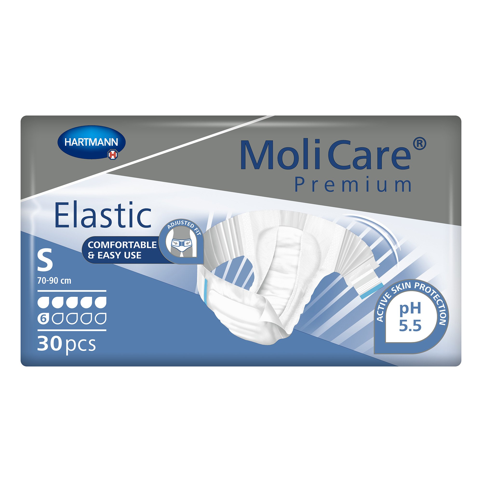 MoliCare® Premium Elastic 6 Drop Absorbency Incontinence Briefs, Small - Image 3