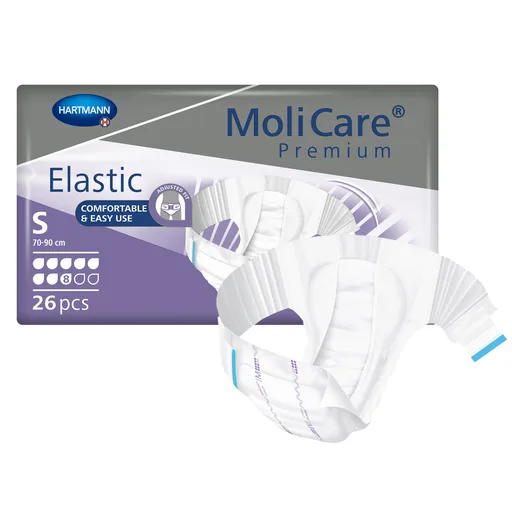 MoliCare® Premium Elastic 8 Drop Absorbency Incontinence Briefs, Small