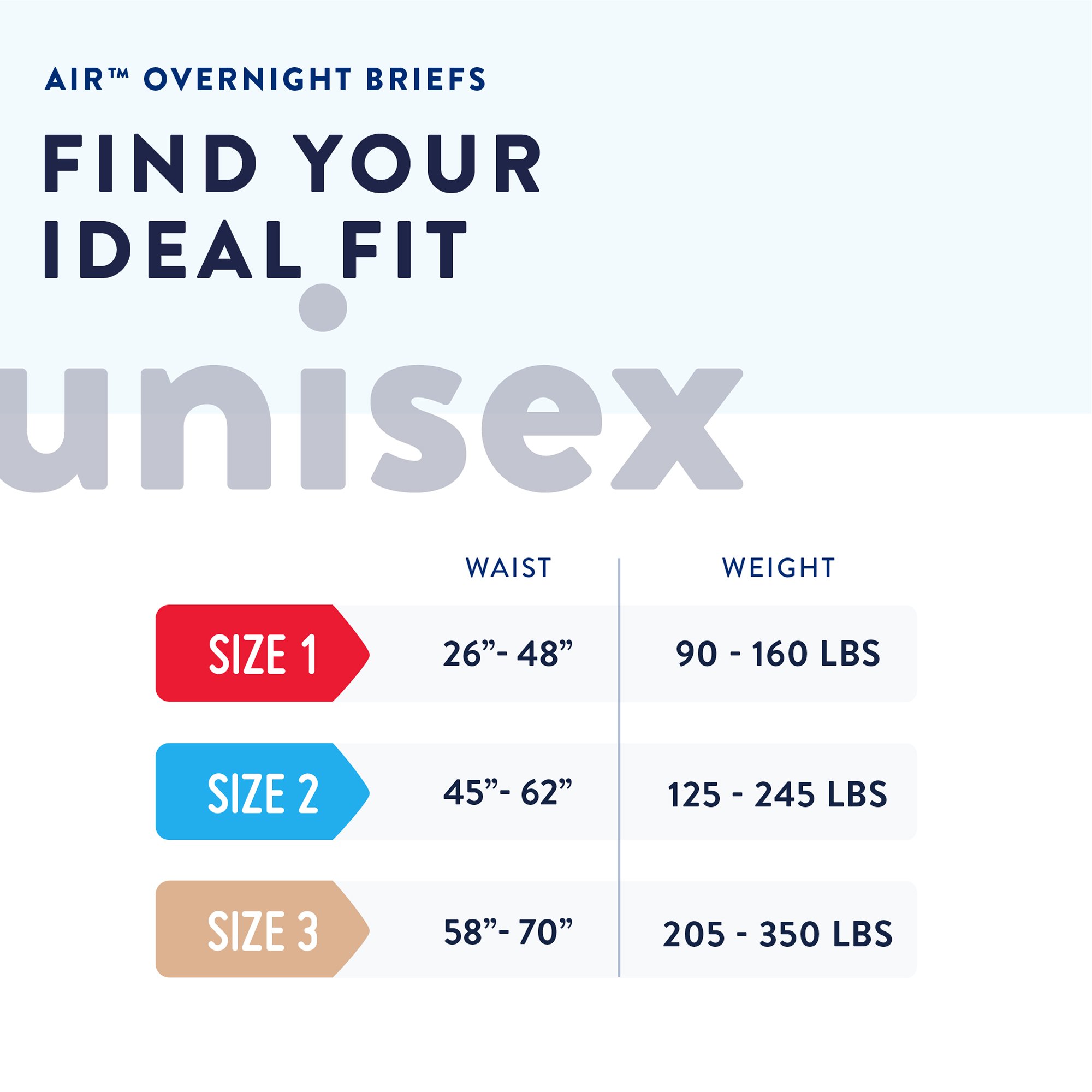 Prevail Air™ Overnight Briefs Overnight Absorbency, Size 1 - Image 2