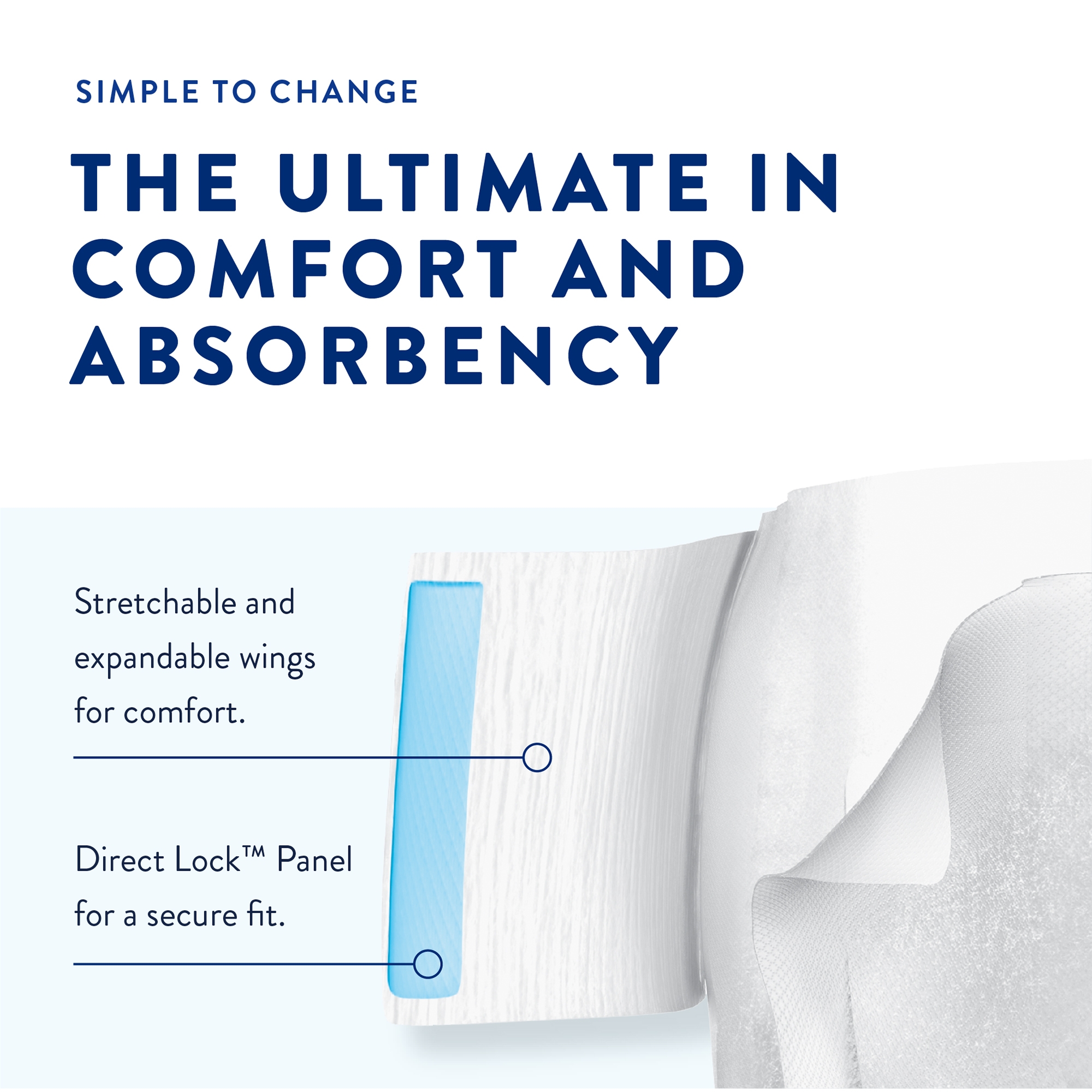 Prevail Air™ Stretchable Ultimate Plus Absorbency Briefs, Size 1 - Image 3