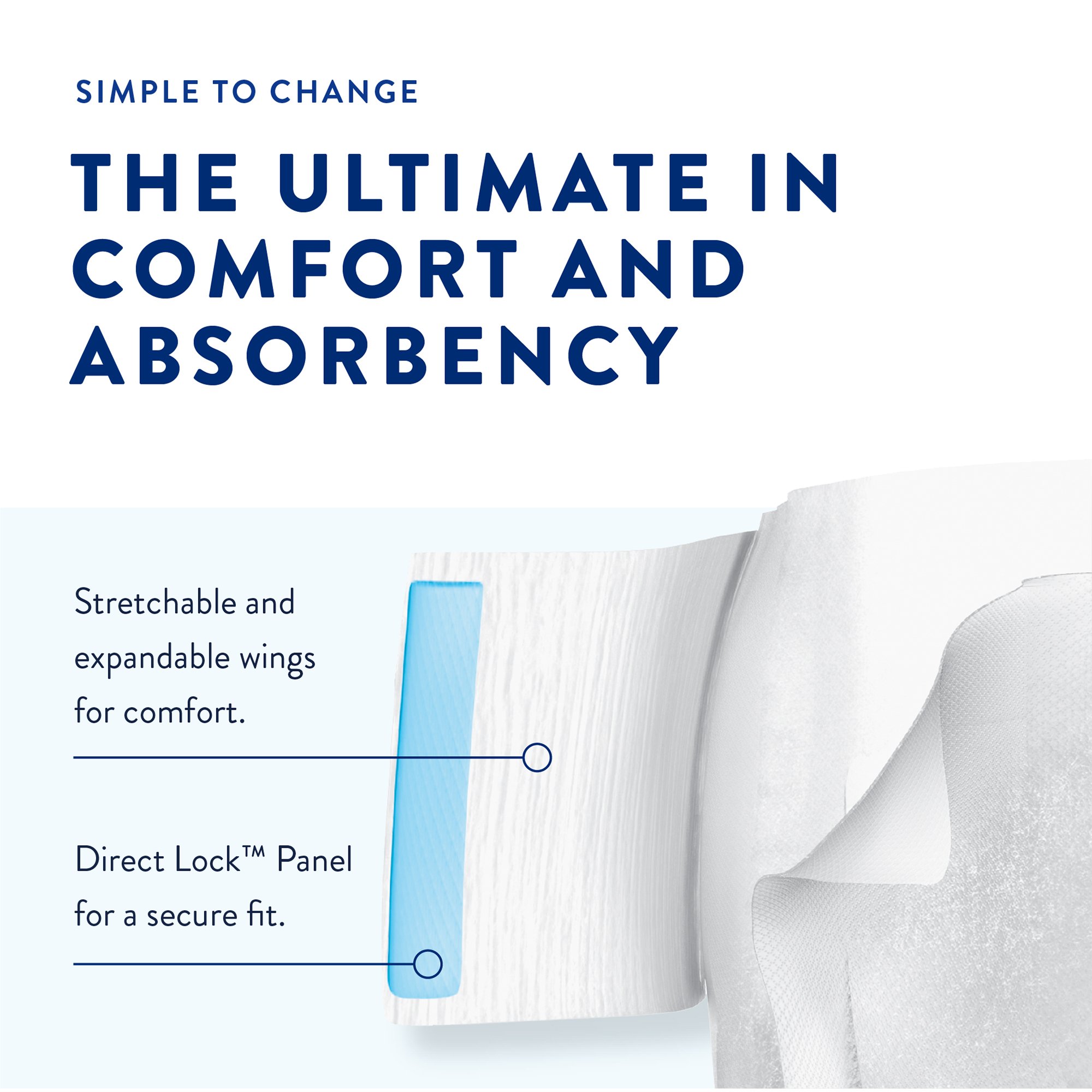 Prevail Air™ Stretchable Ultimate Plus Absorbency Briefs, Size 3 - Image 3