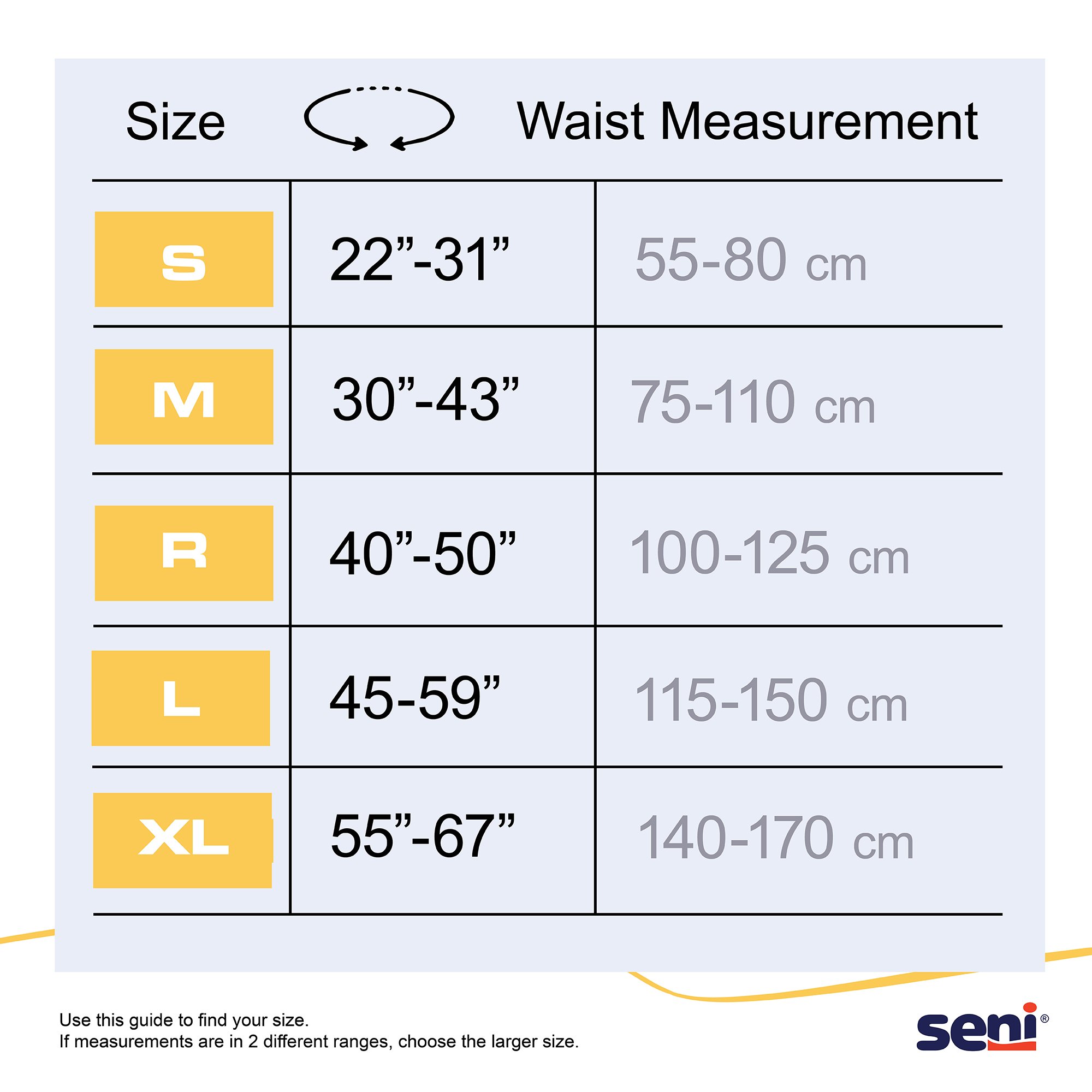 Seni Classic Incontinence Briefs for Men and Women, Moderate Absorbency, Small - Image 3