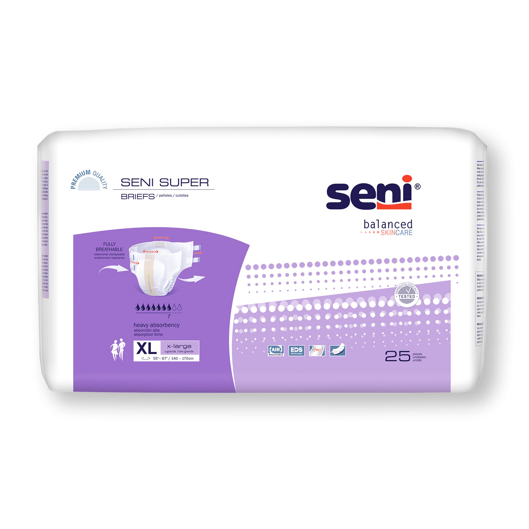 Seni® Super Heavy Absorbency Incontinence Brief, Extra Large