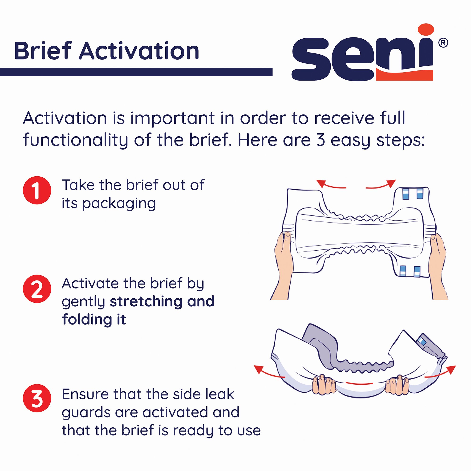 Seni® Super Heavy Absorbency Incontinence Brief, Extra Large - Image 3
