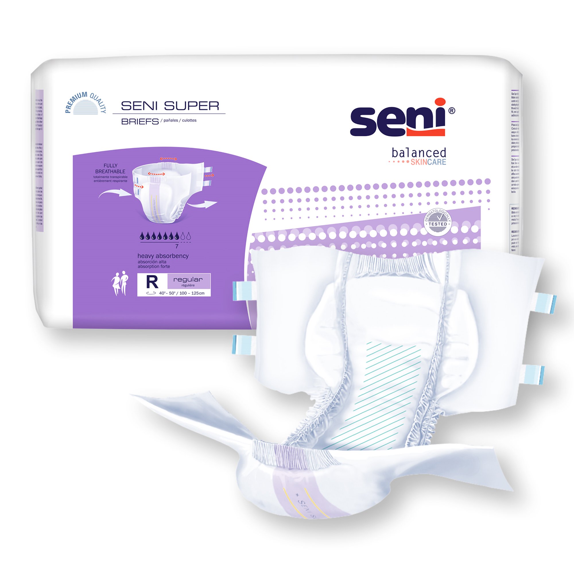Seni® Super Heavy Absorbency Incontinence Brief, Regular - Image 6