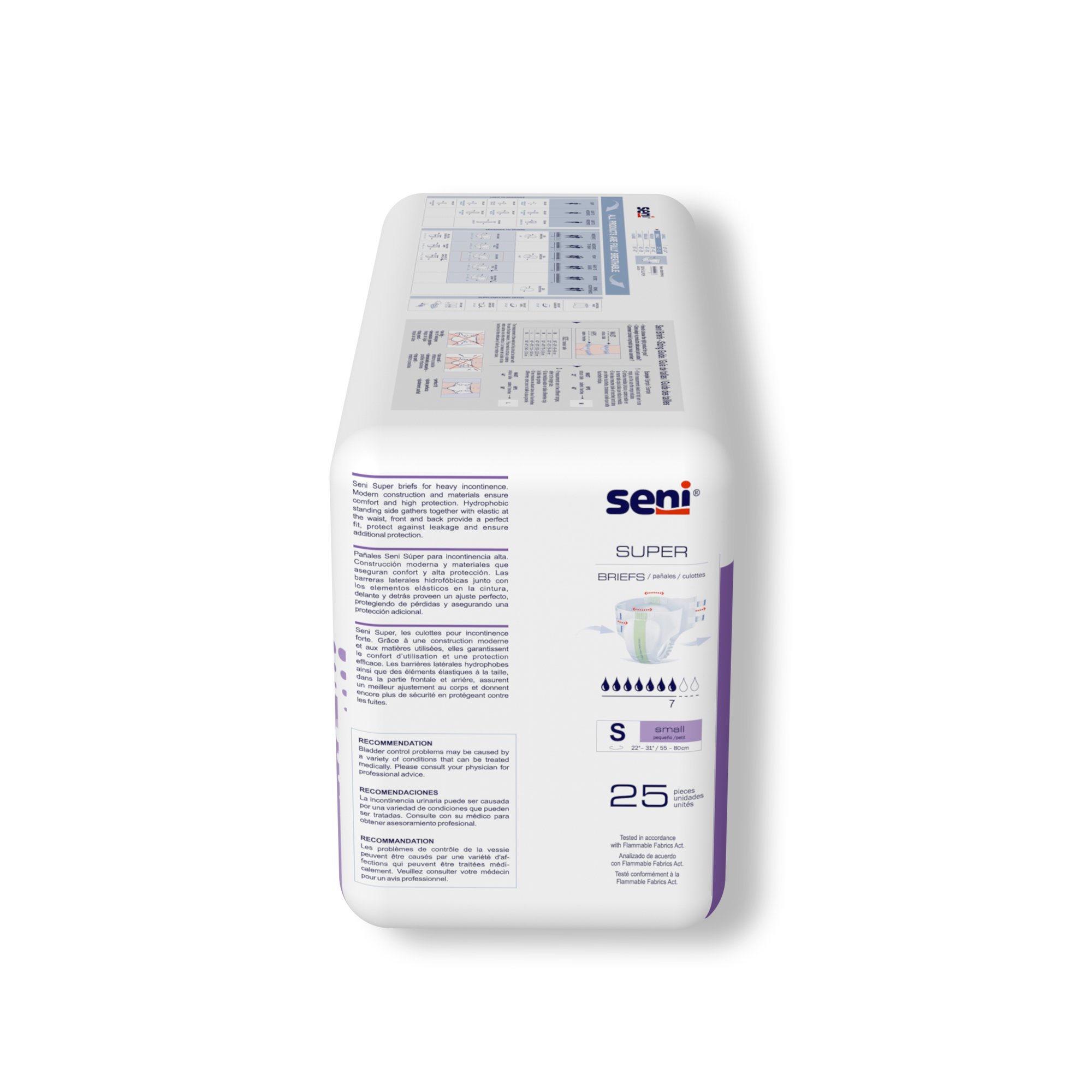 Seni® Super Heavy Absorbency Incontinence Brief, Small - Image 6