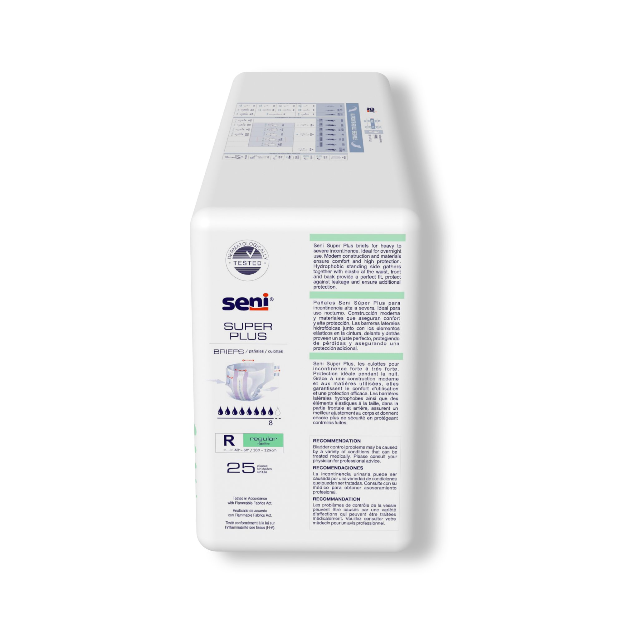 Seni® Super Plus Overnight Heavy Absorbency Incontinence Brief, Regular - Image 8