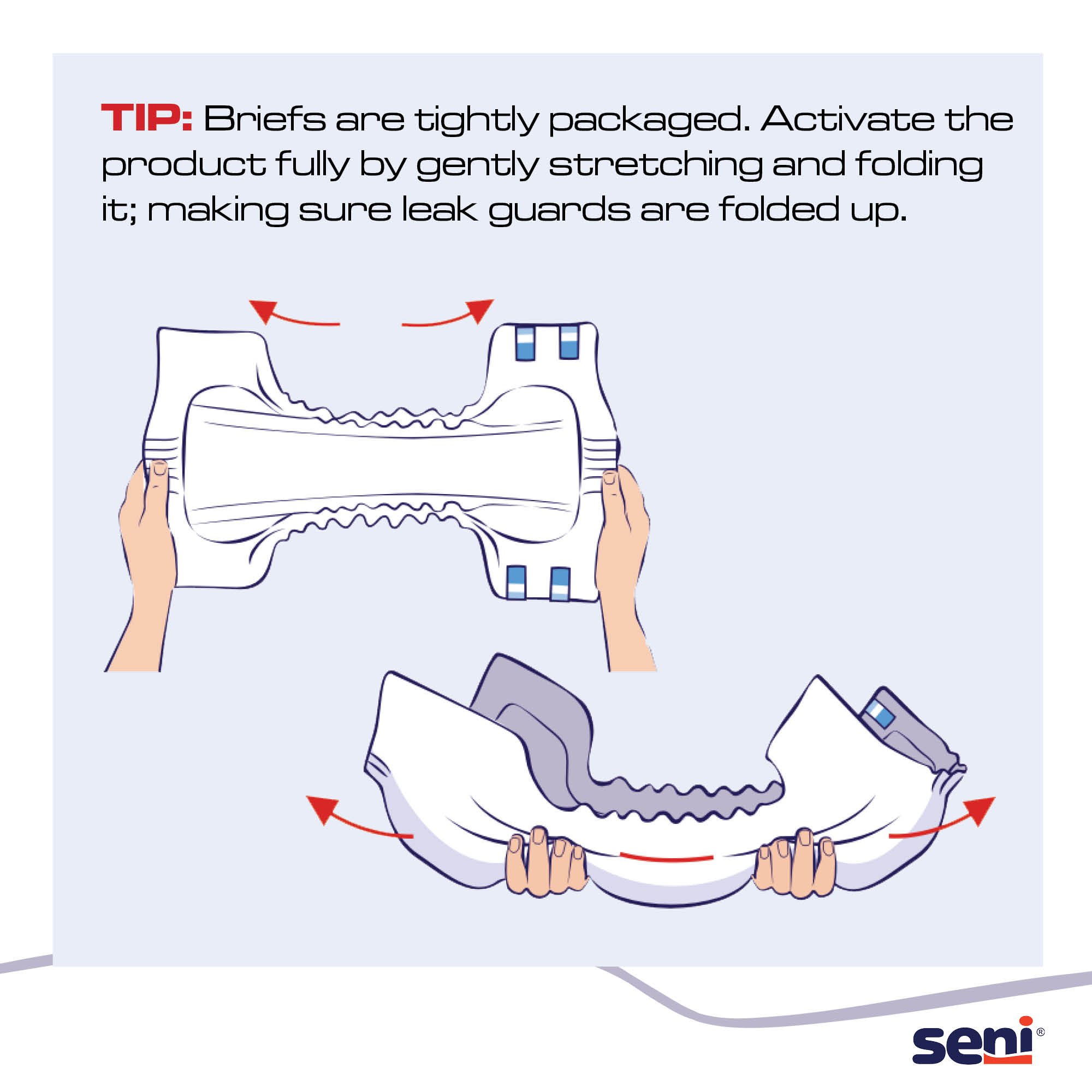 Seni® Super Plus Overnight Heavy to Severe Absorbency Incontinence Brief, Medium - Image 4