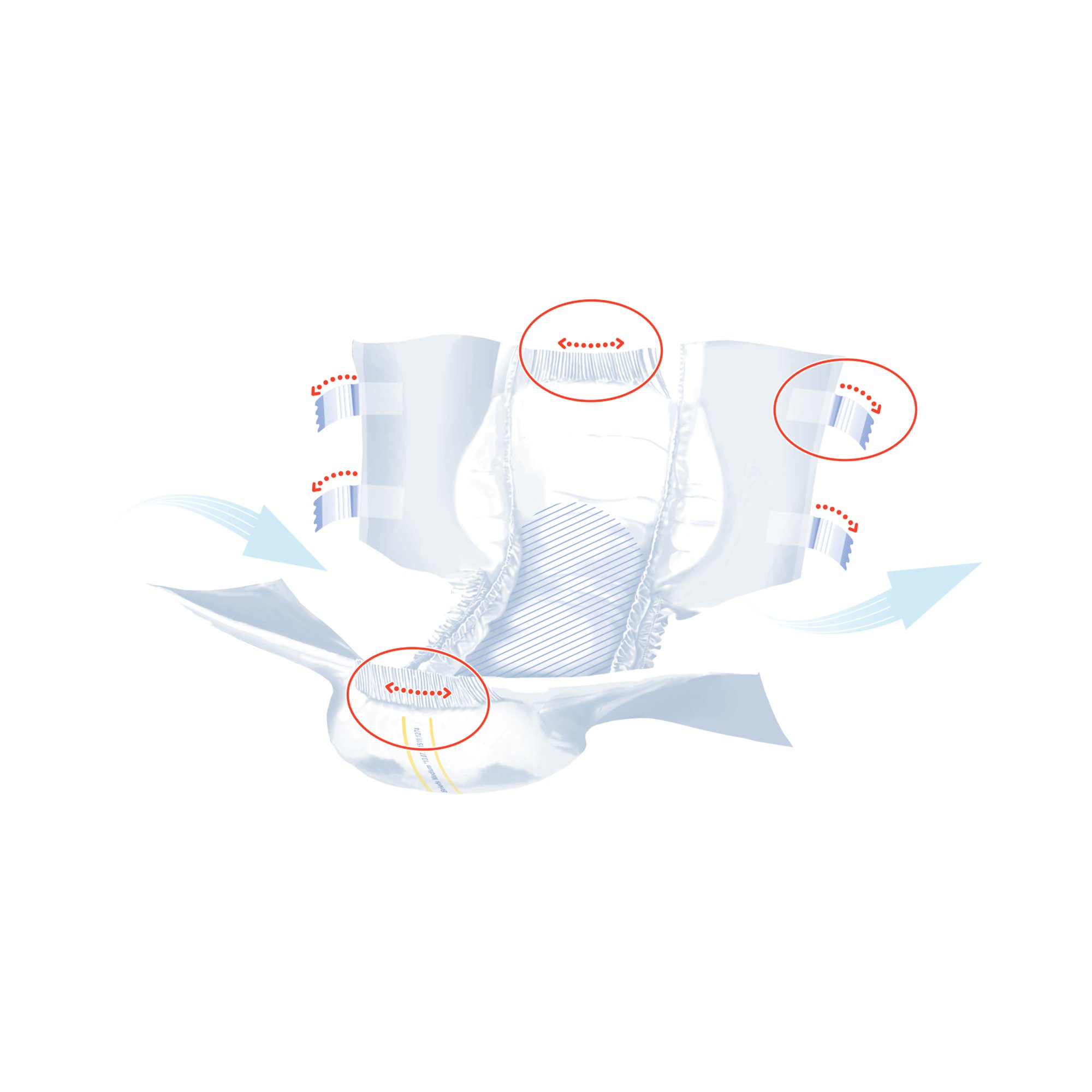 Seni® Super Quatro Severe Absorbency Incontinence Brief, Medium - Image 10