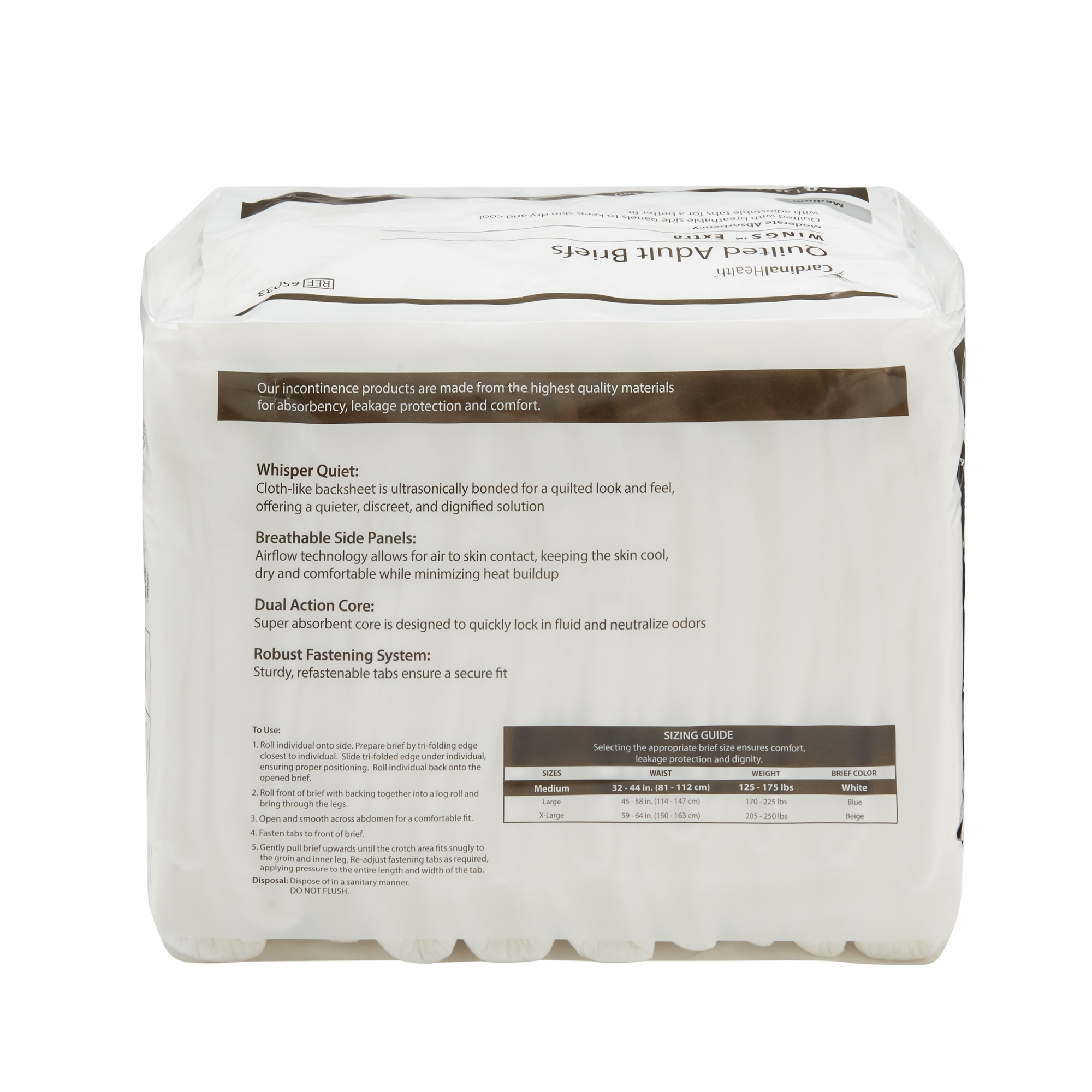 Simplicity Unisex Adult Incontinence Briefs - Image 4