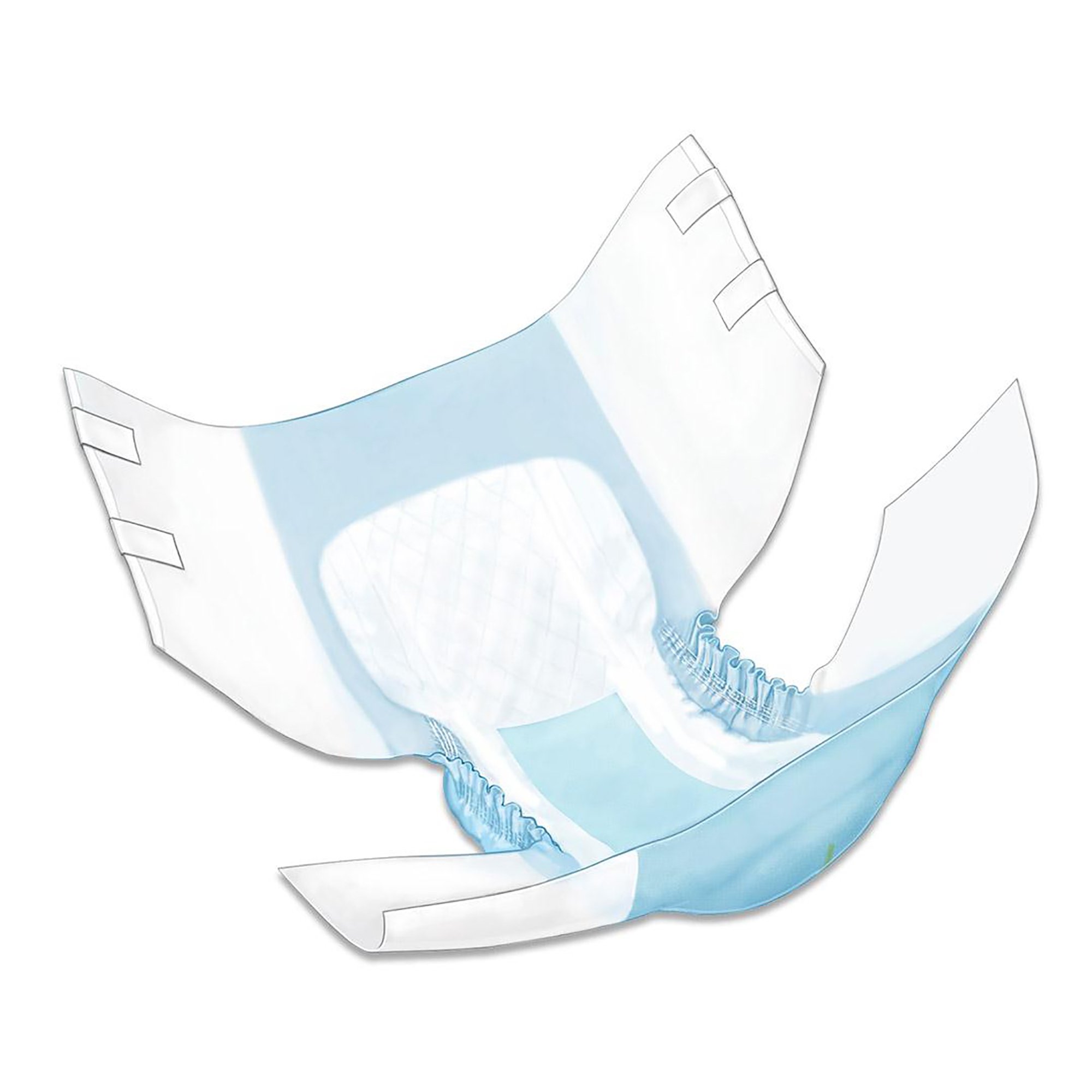 Simplicity Unisex Adult Incontinence Briefs, Moderate Absorbency, Large, - Image 2