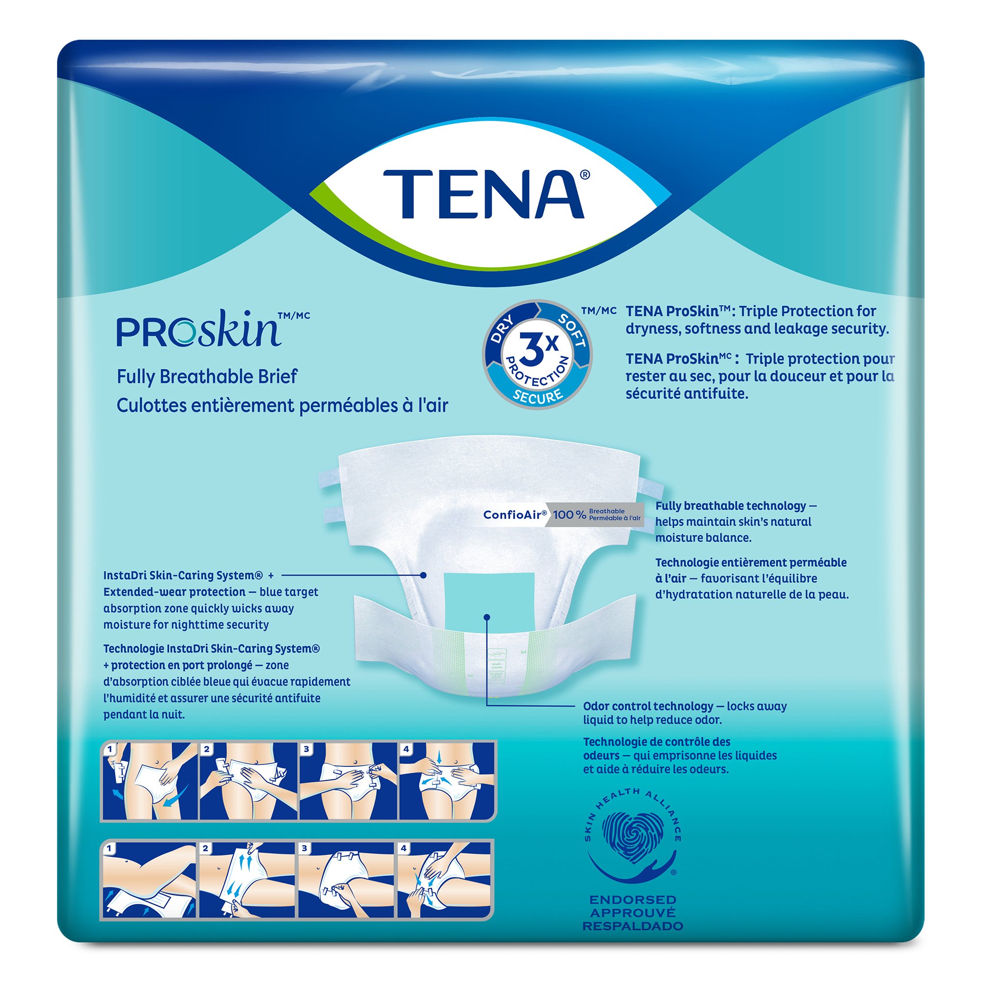 Tena Super Adult Heavy-Absorbent Incontinence Brief, Extra Large - Image 3