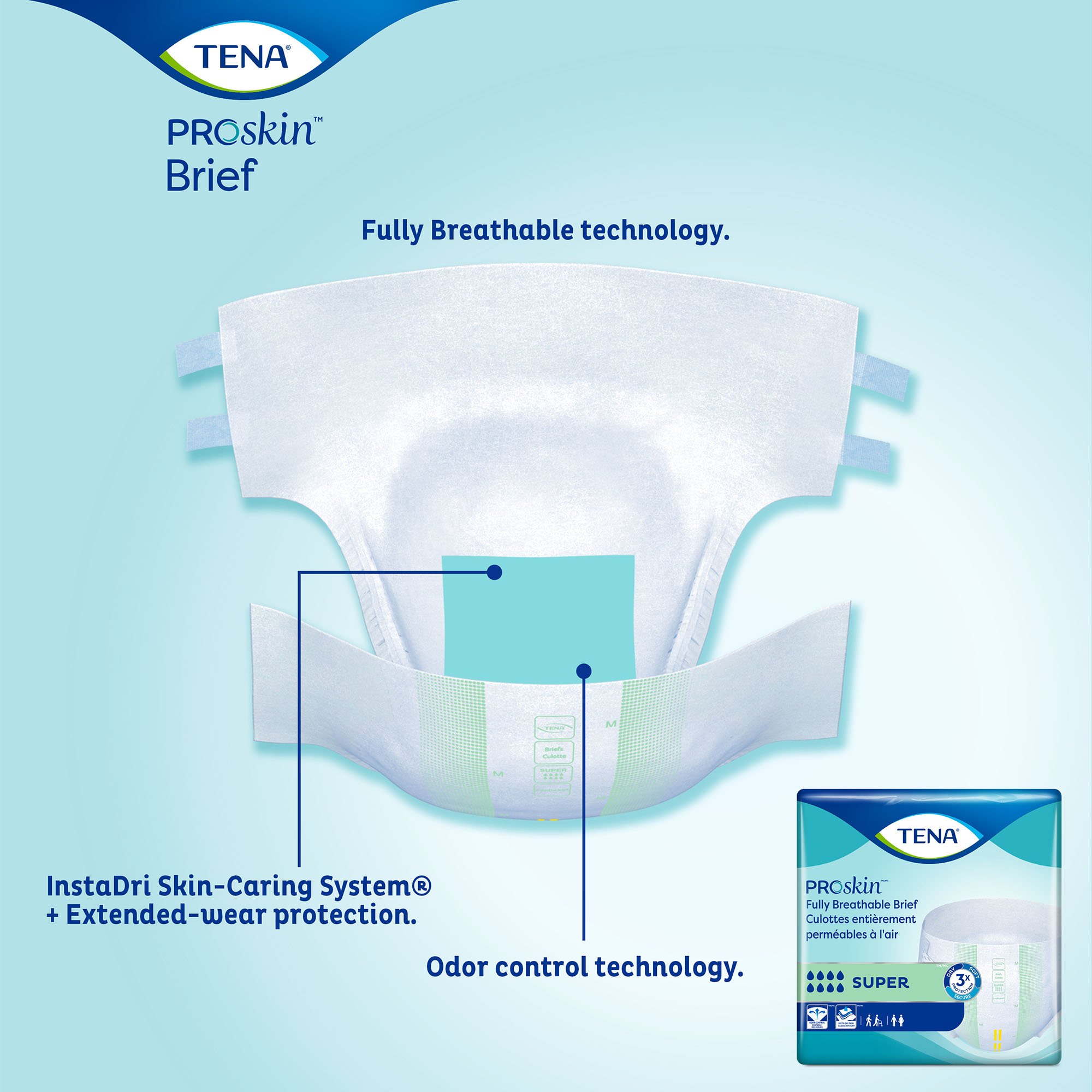 TENA Super Adult Heavy-Absorbent Incontinence Brief, Medium - Image 7