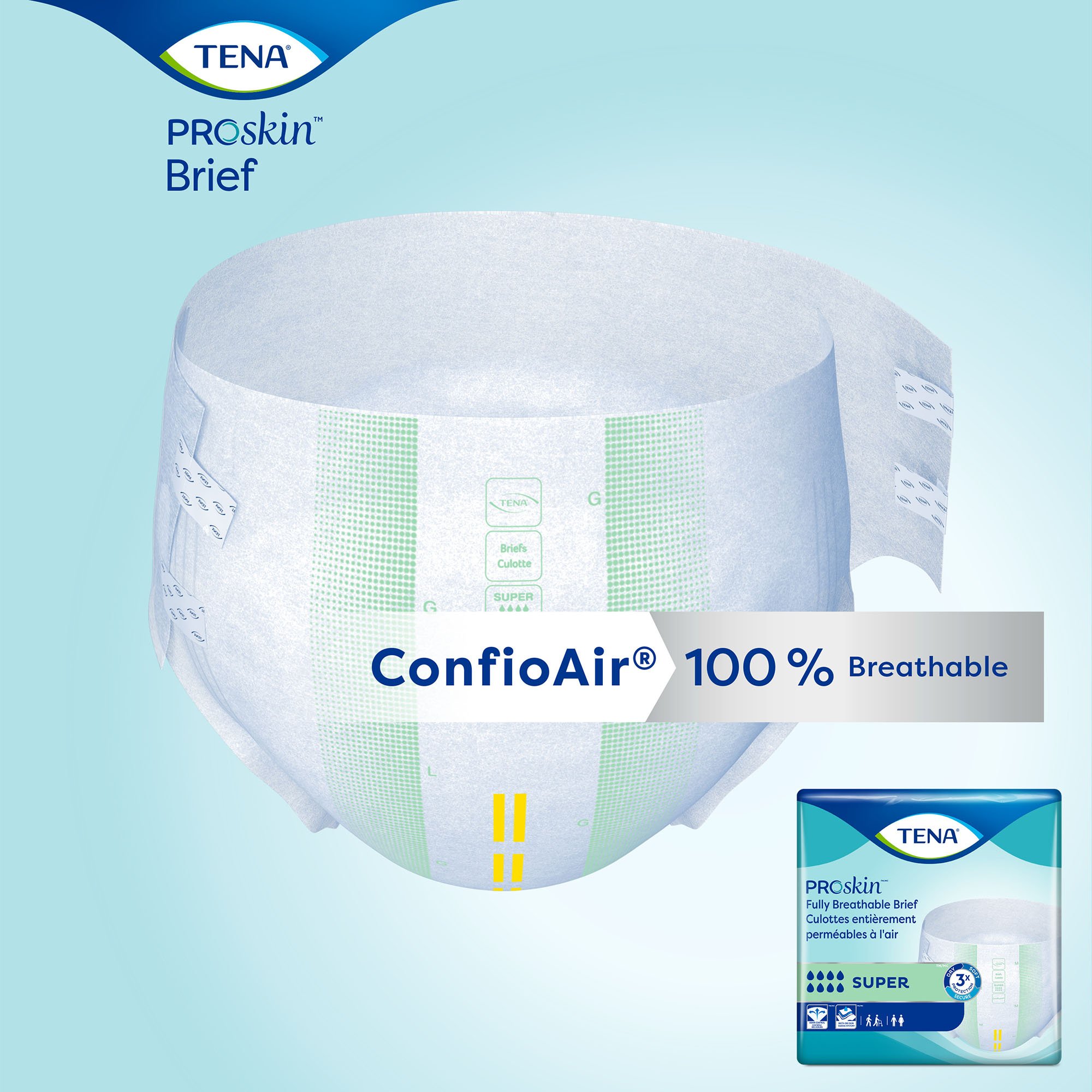 TENA Super Adult Heavy-Absorbent Incontinence Brief, Medium - Image 8